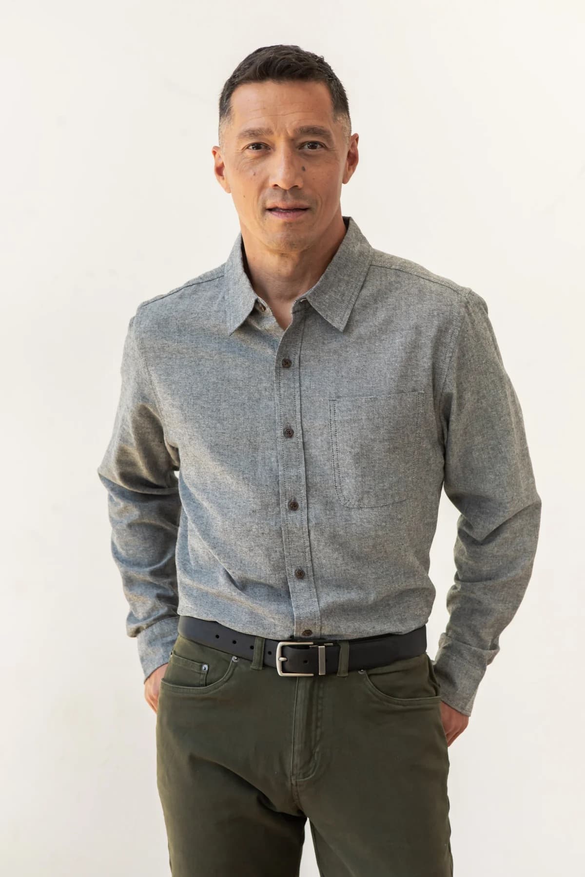 Larson Chambray - Iron - M - Thumbnail 2