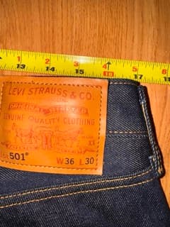 501 Original Selvedge - Hudson Shrink to Fit - 32, 34 - Thumbnail 5