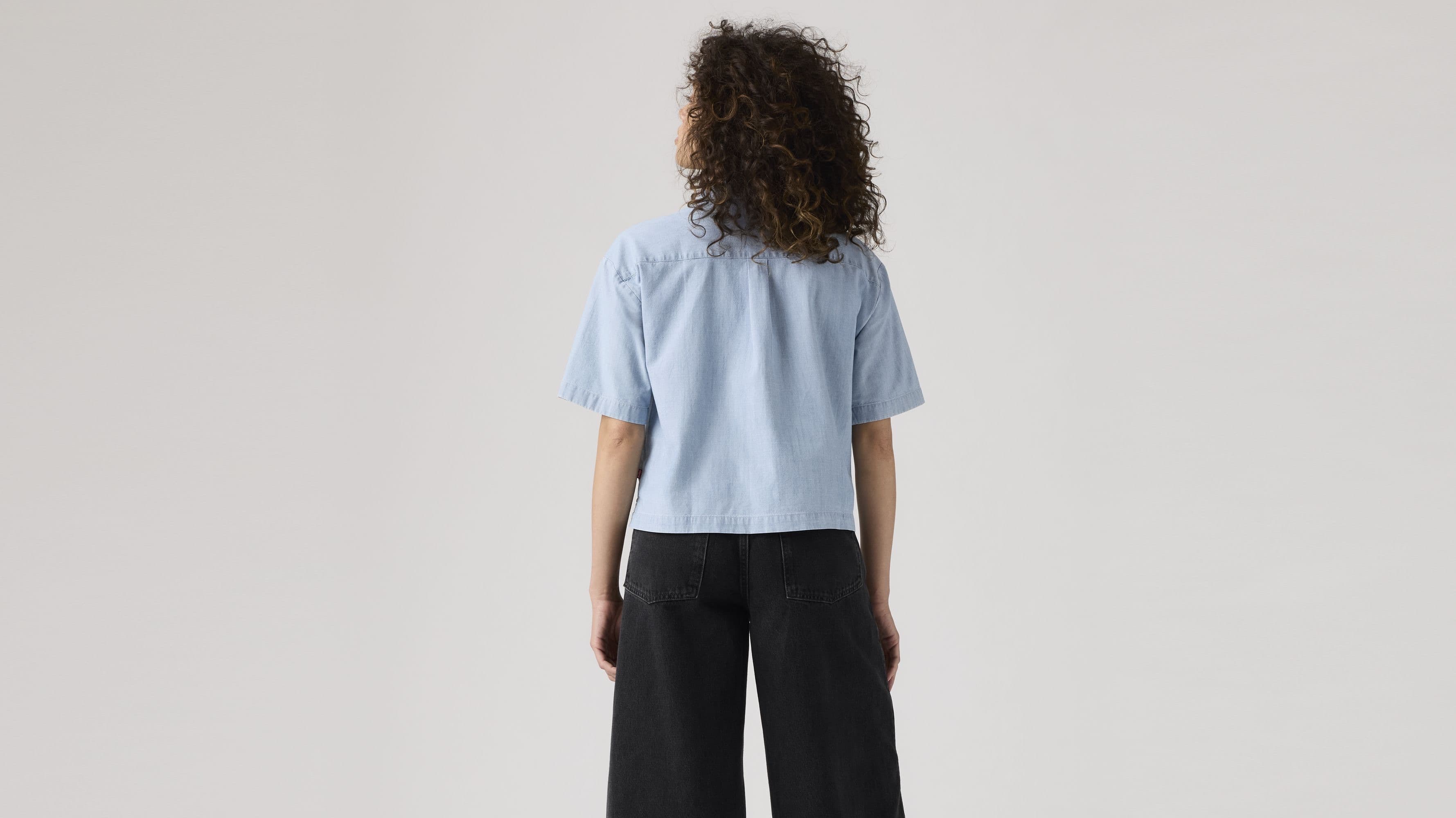 Harlie Cropped Shirt - Brass Organ - M - Thumbnail 2