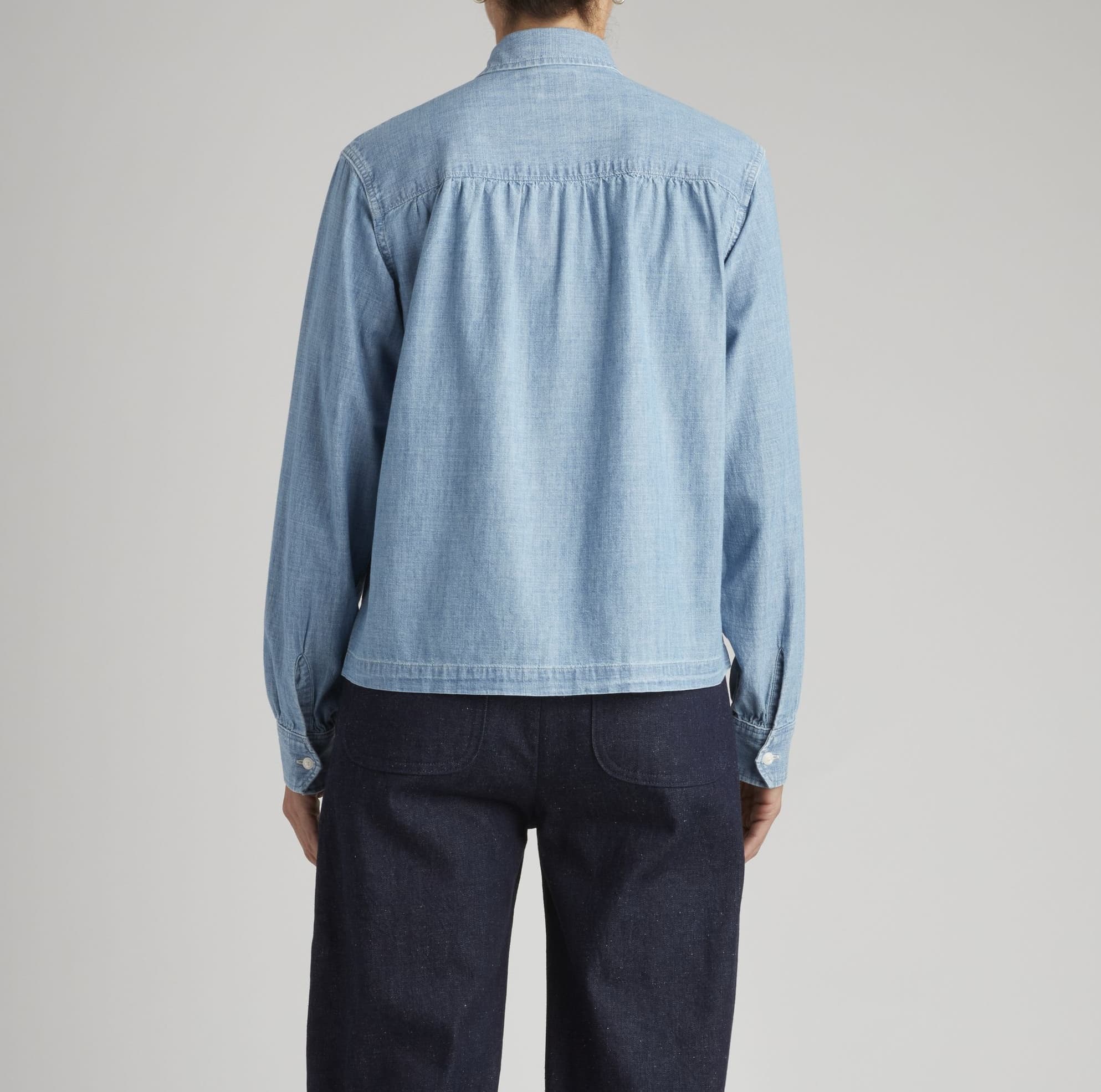 MOJ Coral Shirt - Chambray - M - Thumbnail 2