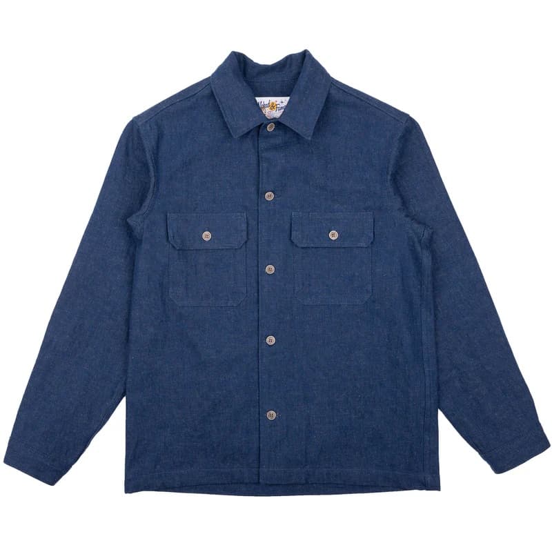 Work Shirt - 2x1 Dungaree Nep Denim - XXL