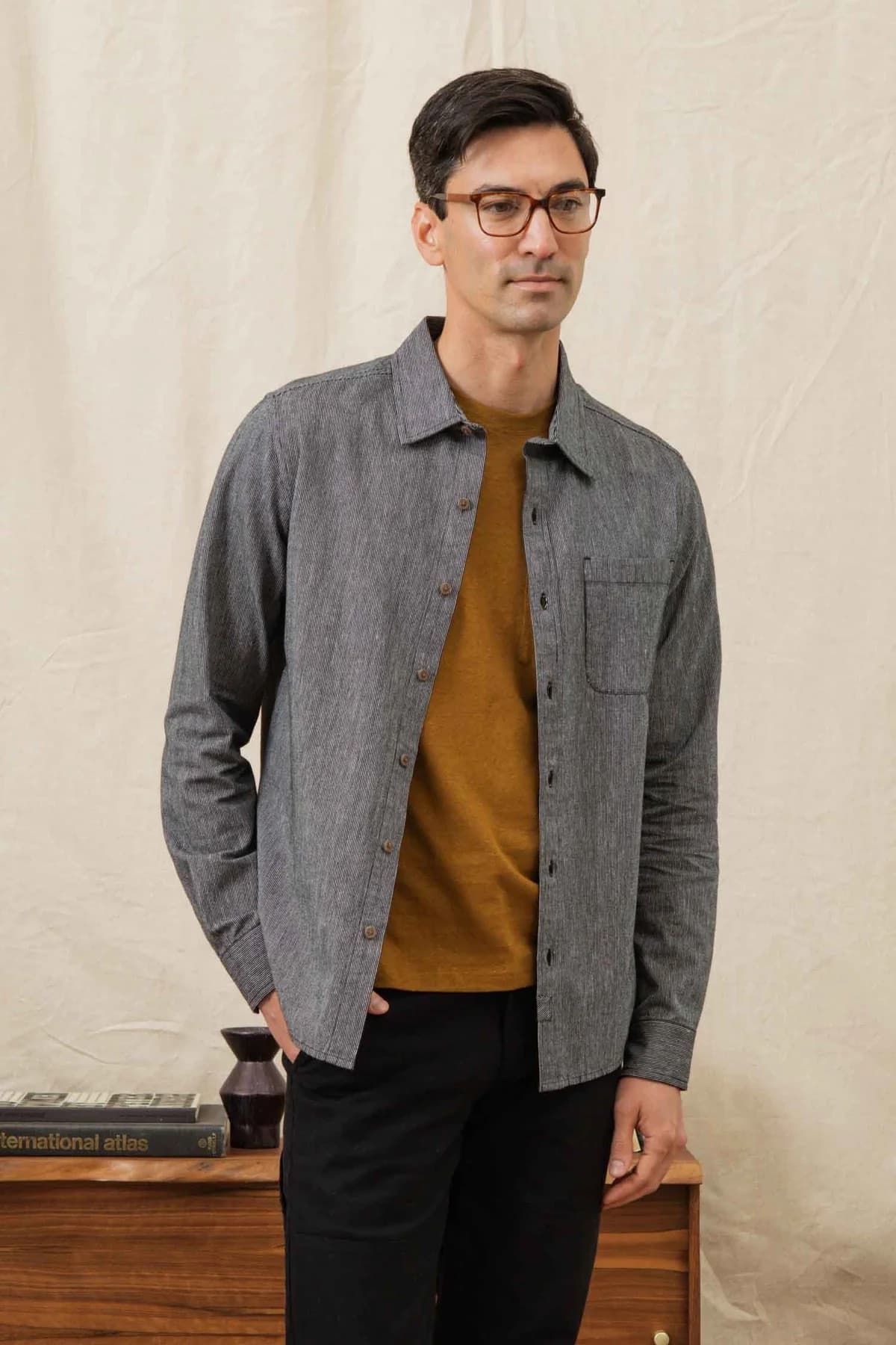 Jude Shirt - Onyx Stripe - XXL - Thumbnail 2