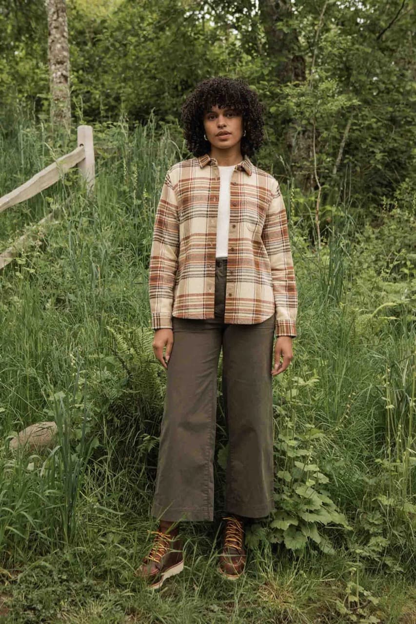 Ash Shirt - Latte Plaid - L - Thumbnail 2