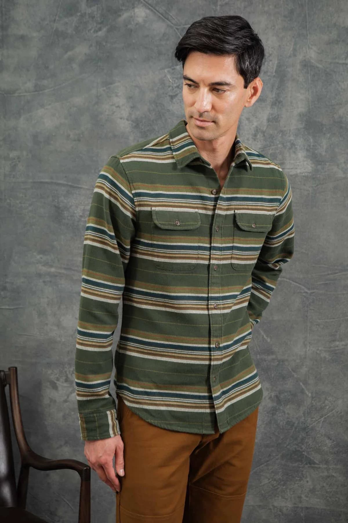 Cole Shirt - Wreath Stripe - S - Thumbnail 3