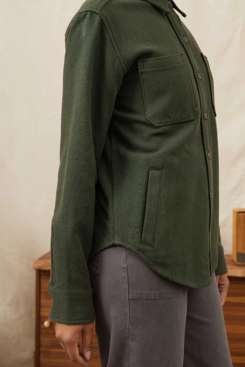 Dawson Overshirt - Dark Sage - S - Thumbnail 2