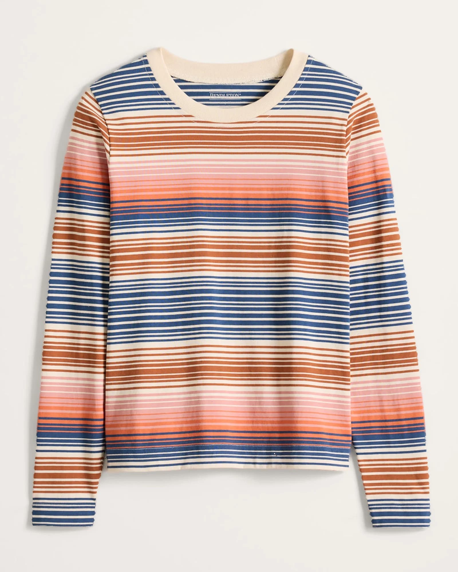 LS Deschutes Crew Neck Tee - Blue Stripe, XL - Thumbnail 5