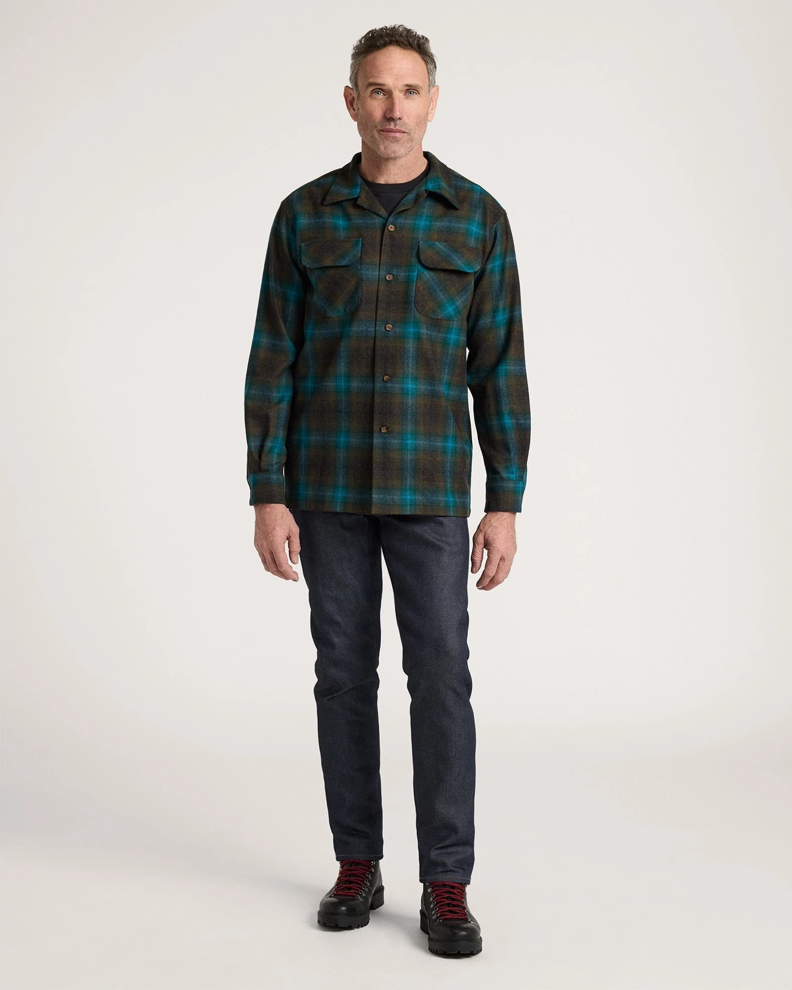 Board Shirt - Teal/Charcoal Ombre - M - Thumbnail 6