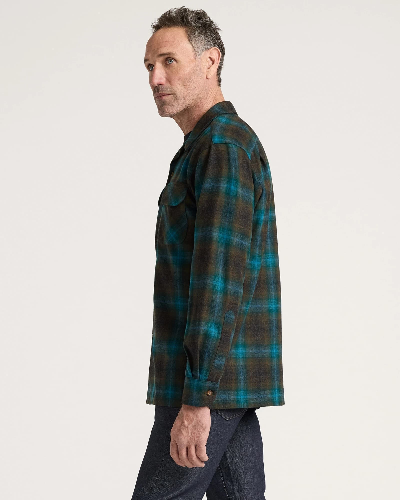 Board Shirt - Teal/Charcoal Ombre - M - Thumbnail 4
