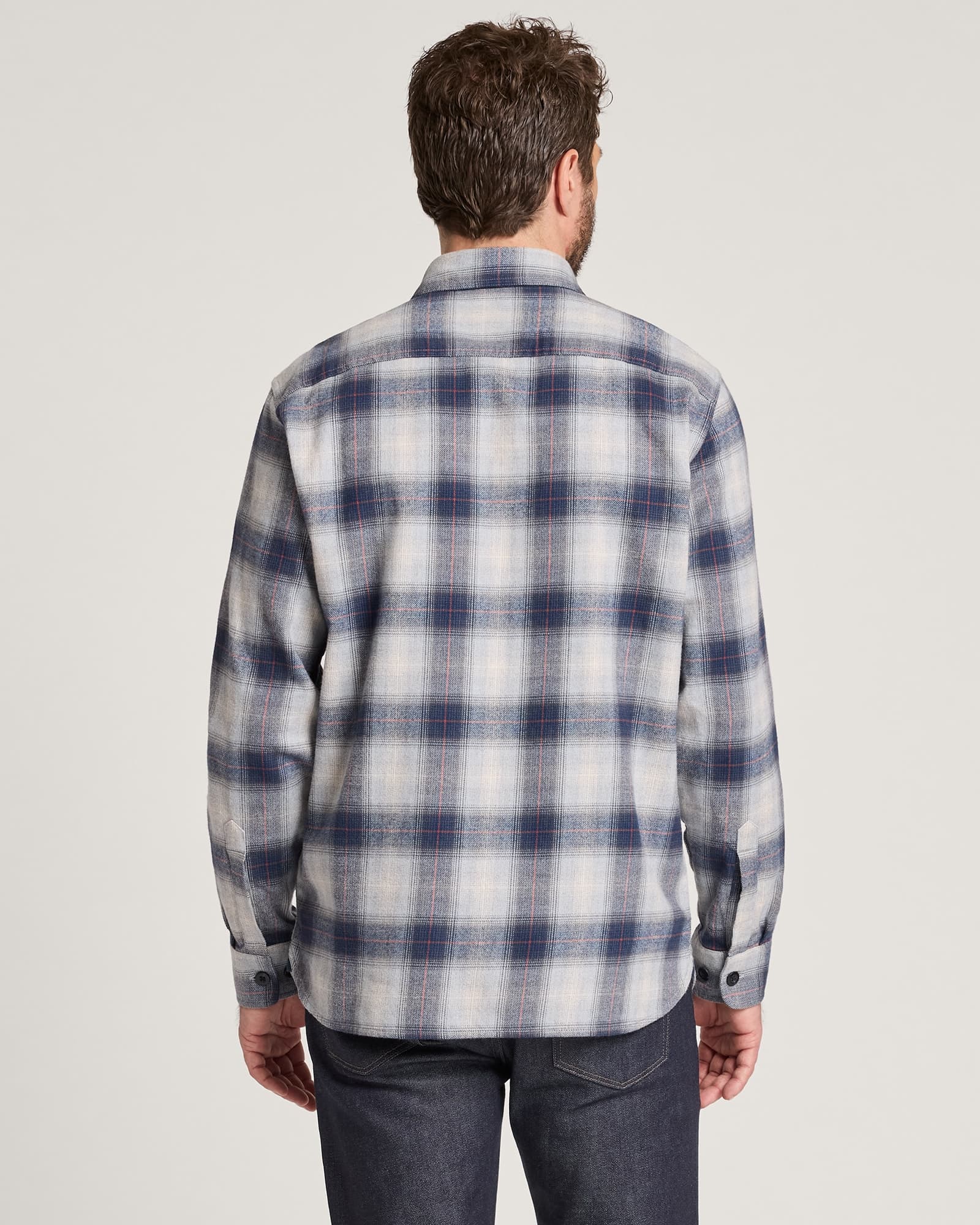 Burnside - Grey/Navy Plaid - S - Thumbnail 2