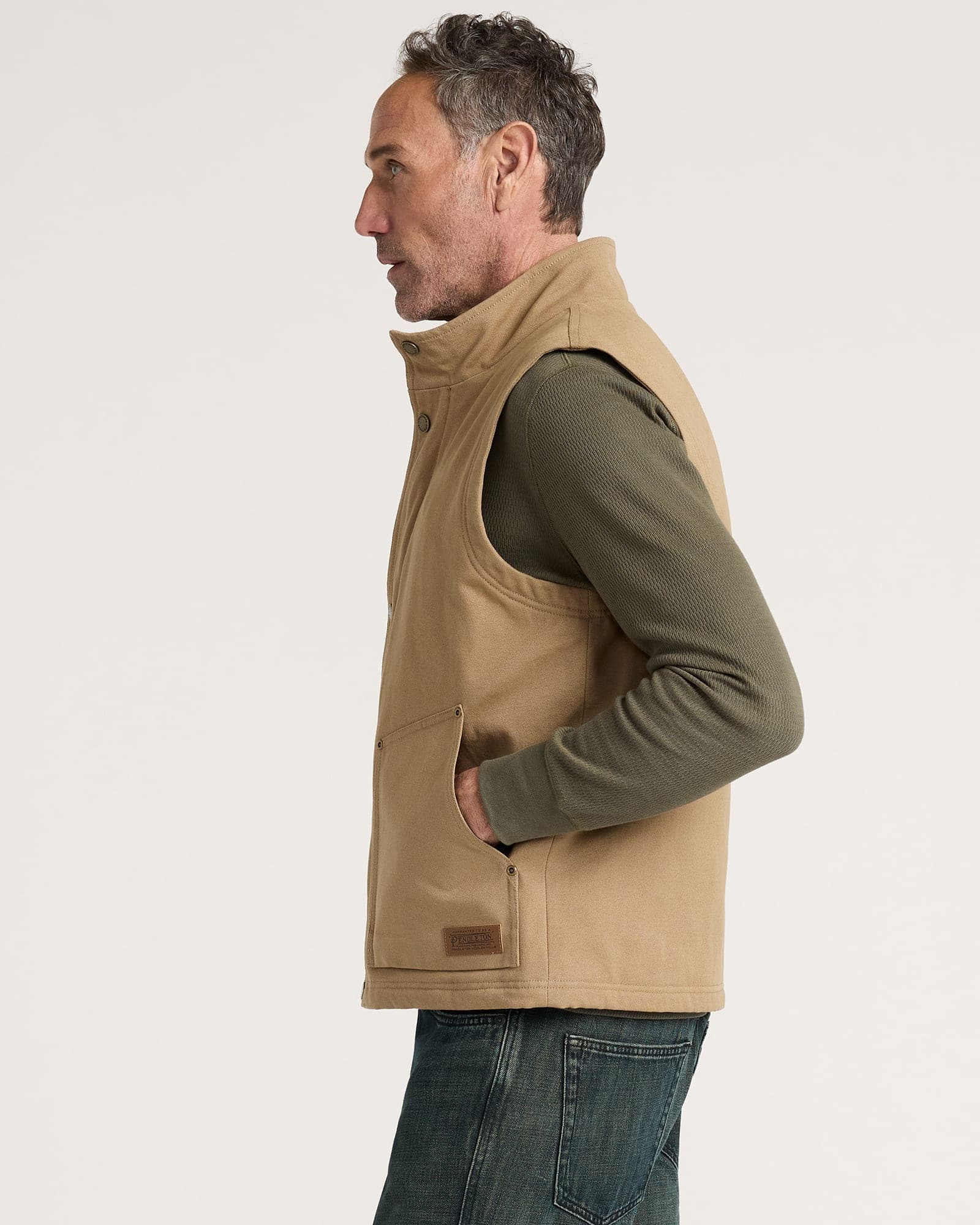 Pine Grove Canvas Vest - Old Oak - L - Thumbnail 3