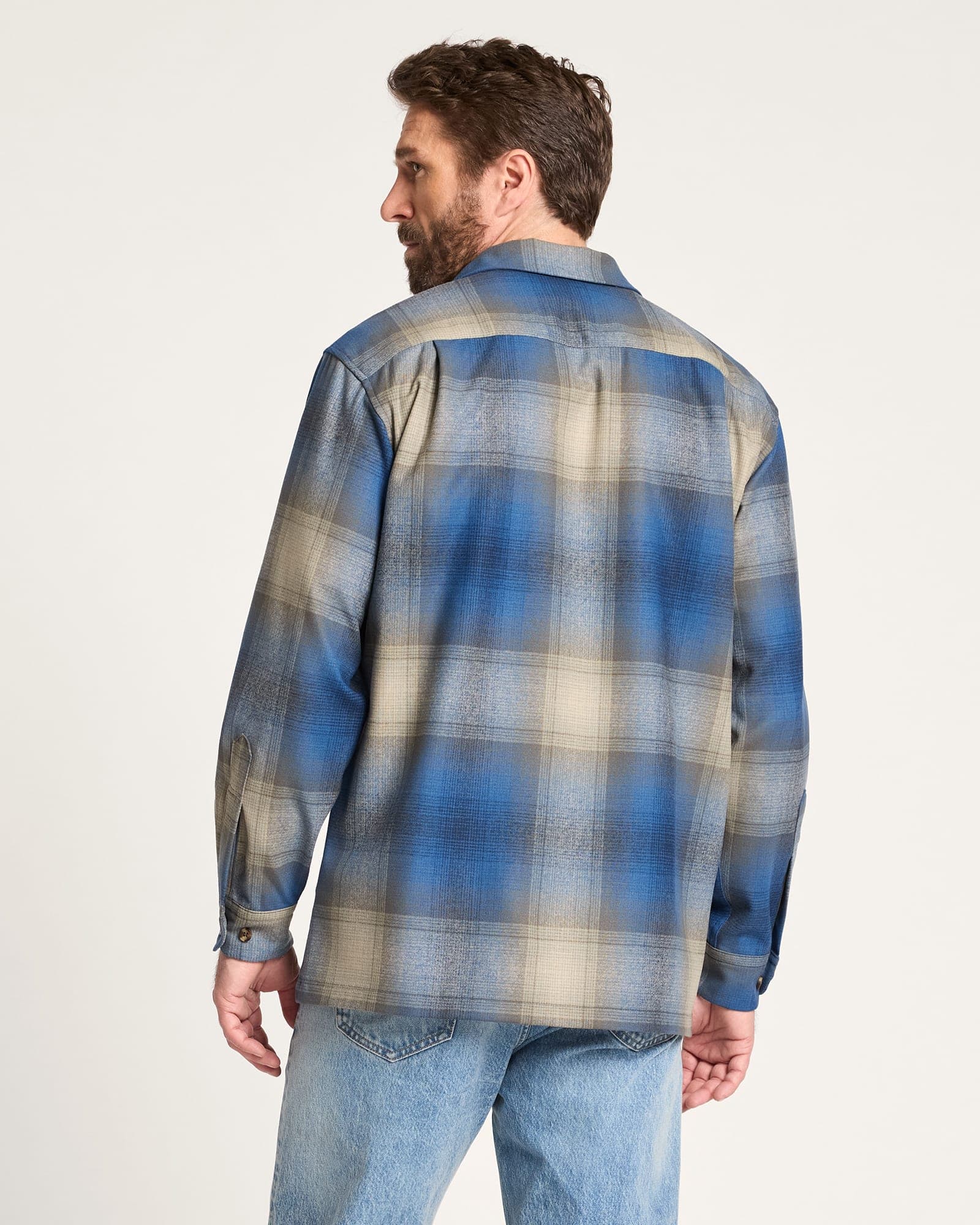 Board Shirt - Blue/Tan Ombre - M - Thumbnail 3