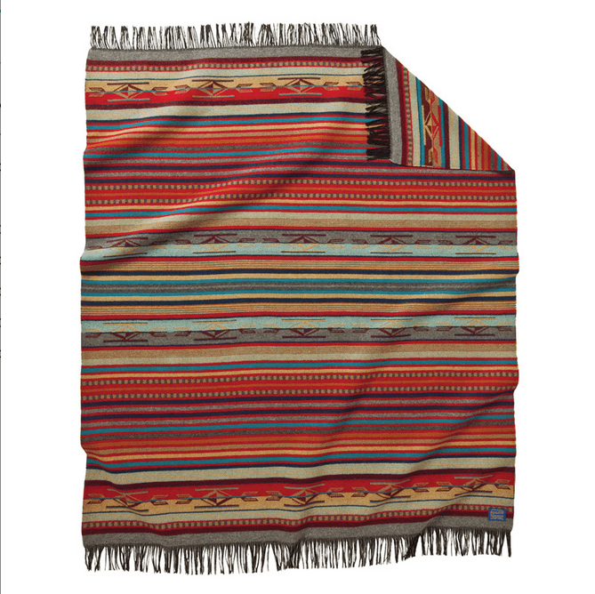 Jacquard Fringed Throw - Chimayo Garnet - Regular