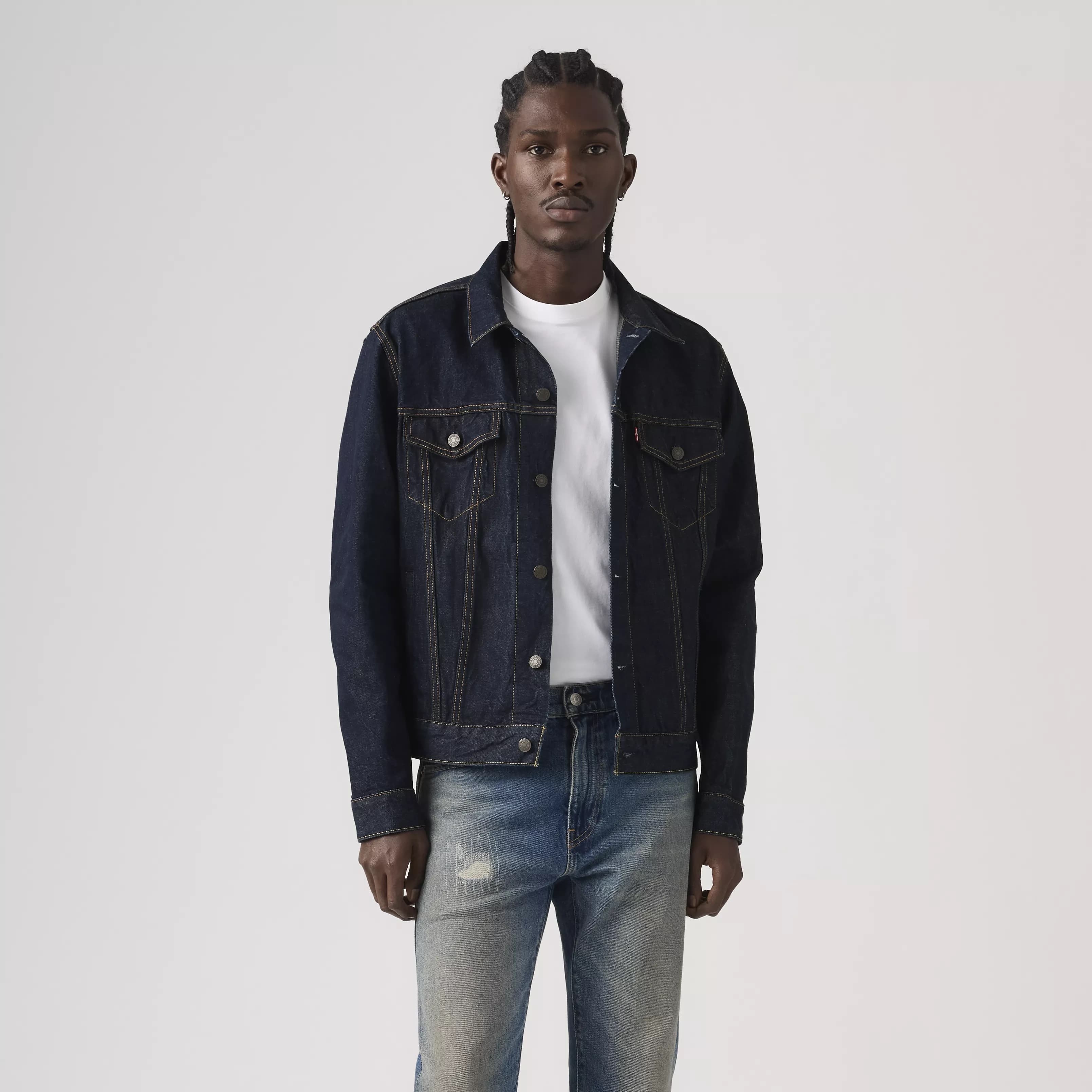 Trucker Jacket - Wash It Out Rinse - L - Thumbnail 2