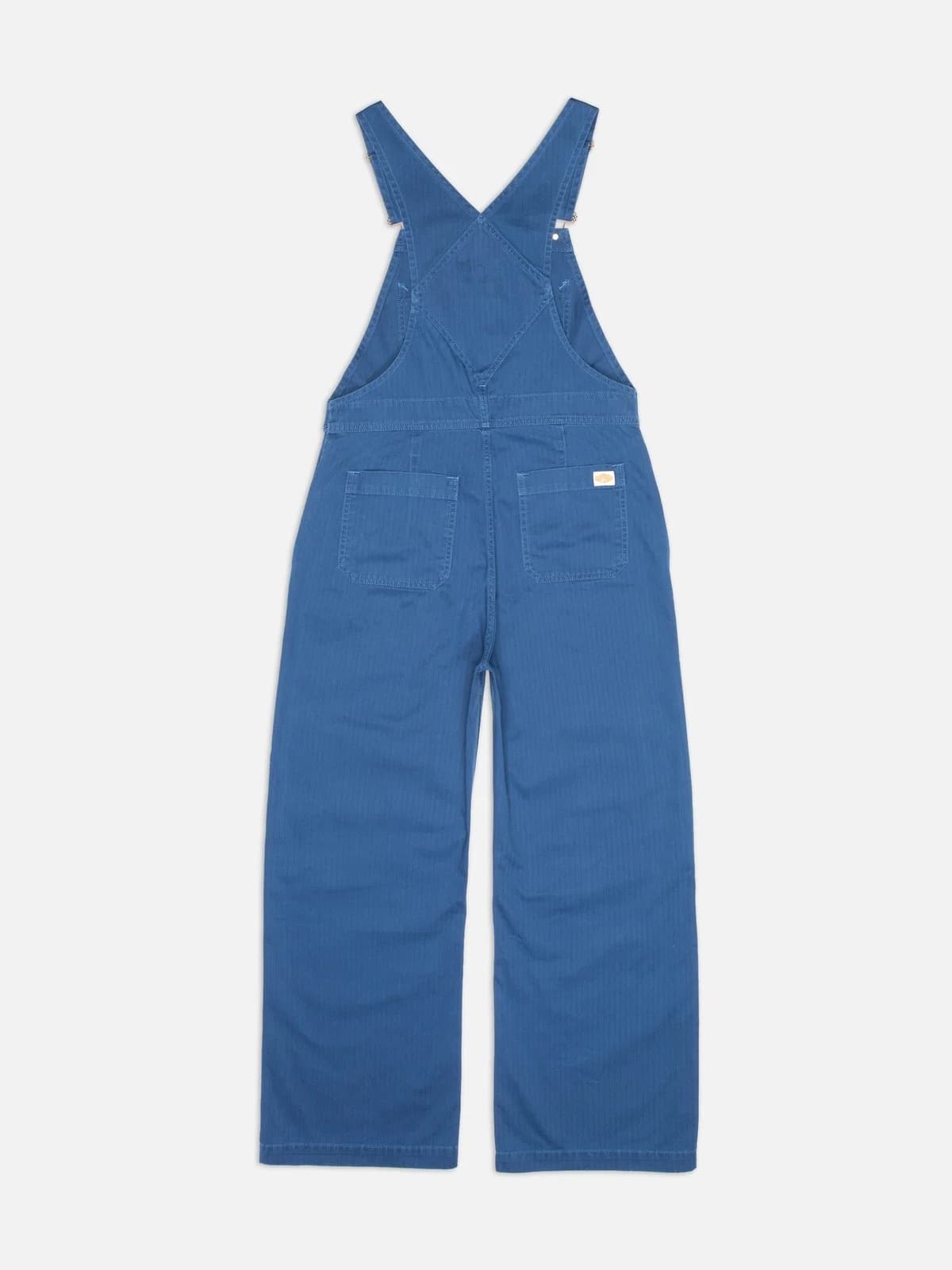 Klara Dungarees - Blue Herringbone - XL - Thumbnail 3