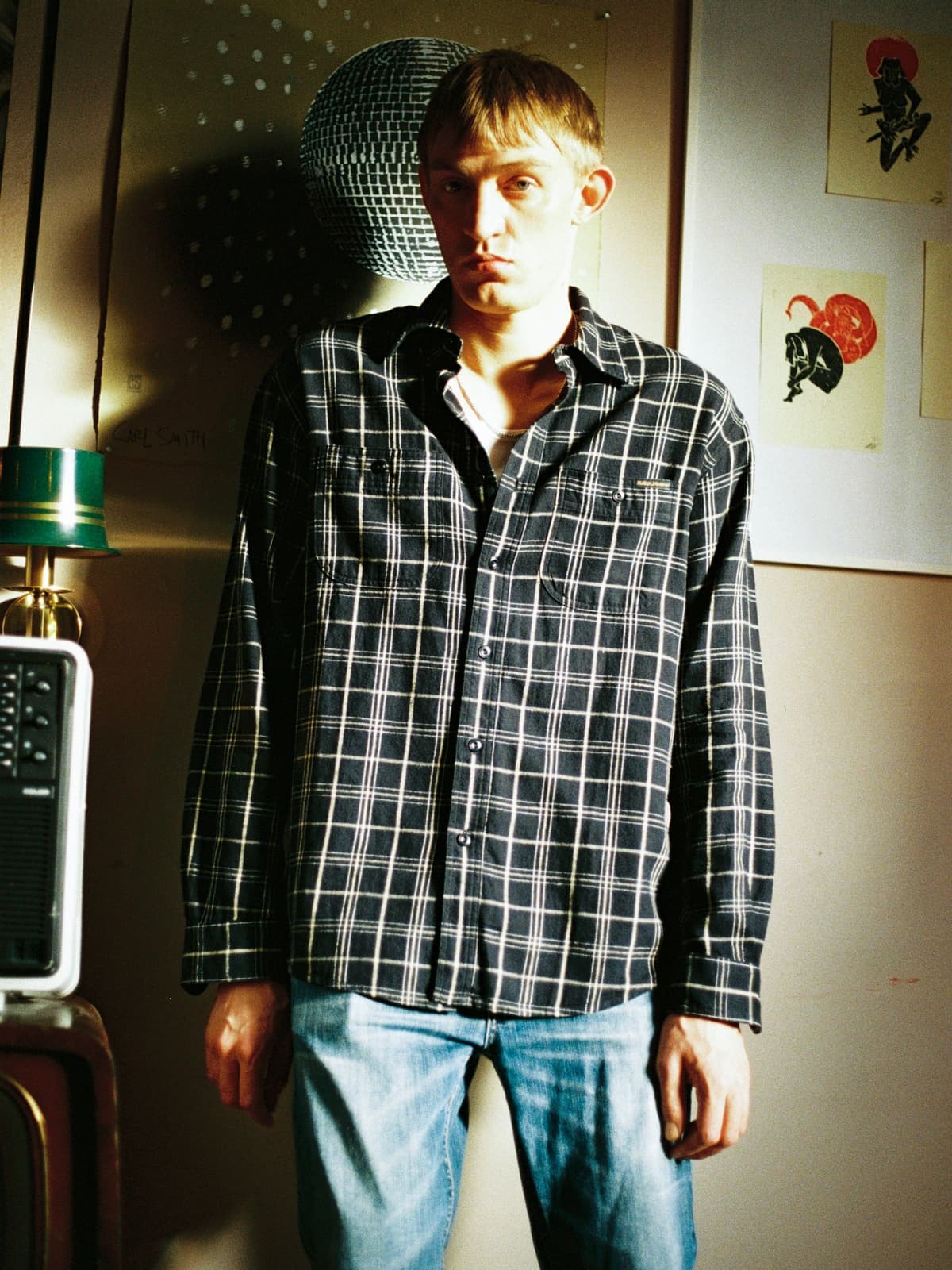 Julian Worker Shirt - Checked - XL - Thumbnail 2