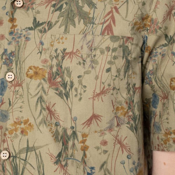 Aloha Shirt - Flower Painting - Earth - M - Thumbnail 4