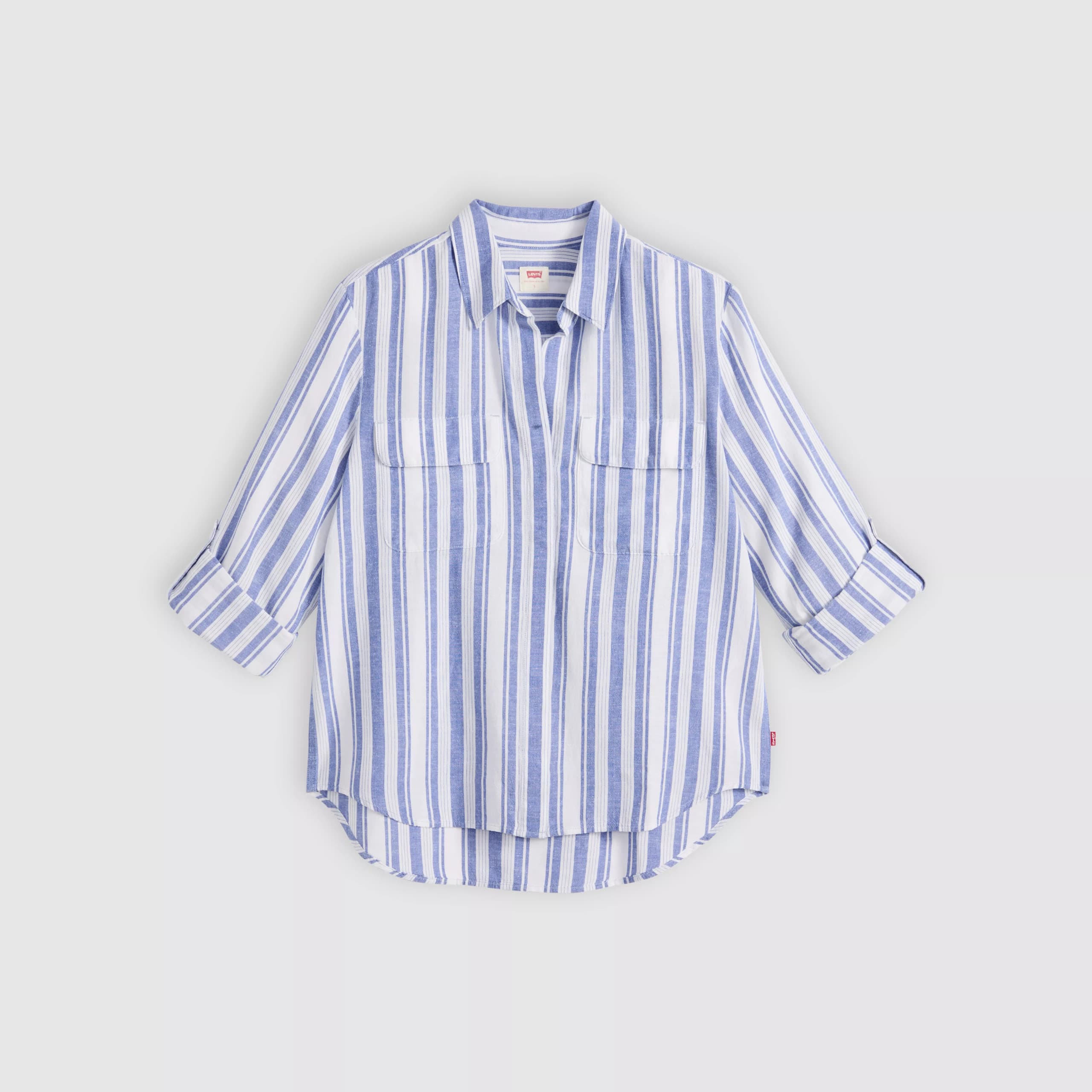 Elaine Utility Shirt - Stripe - M - Thumbnail 3