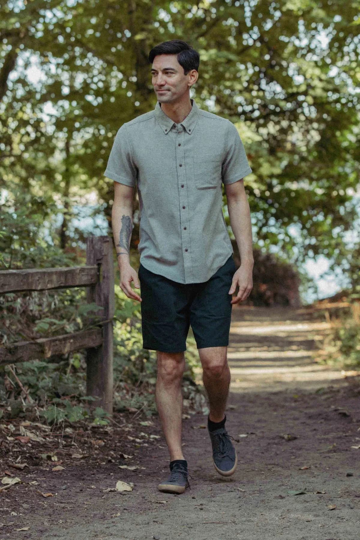 Bryce Shirt - Olive Twill - Thumbnail 3