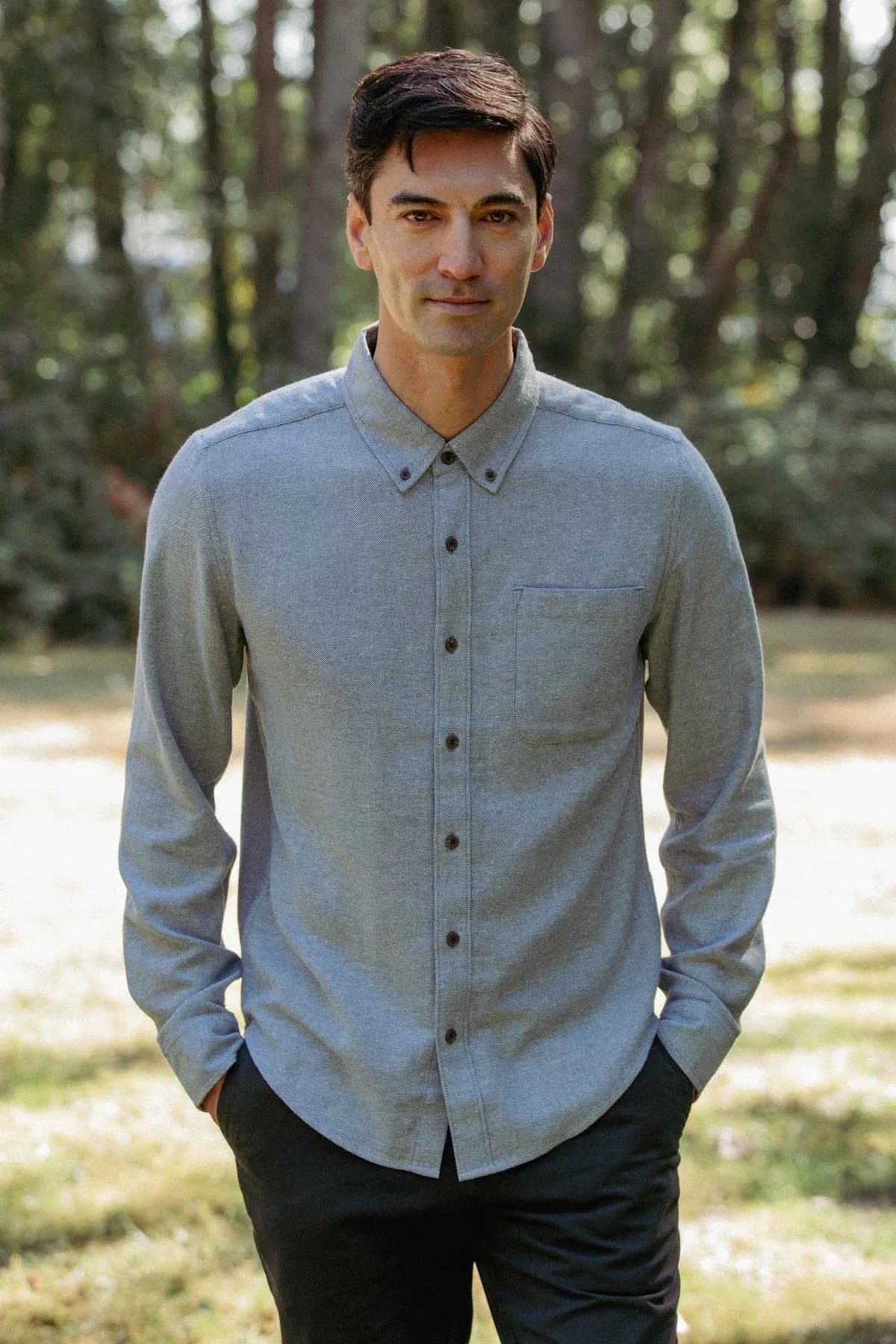 Sutton Shirt - Denim Twill - L - Thumbnail 2
