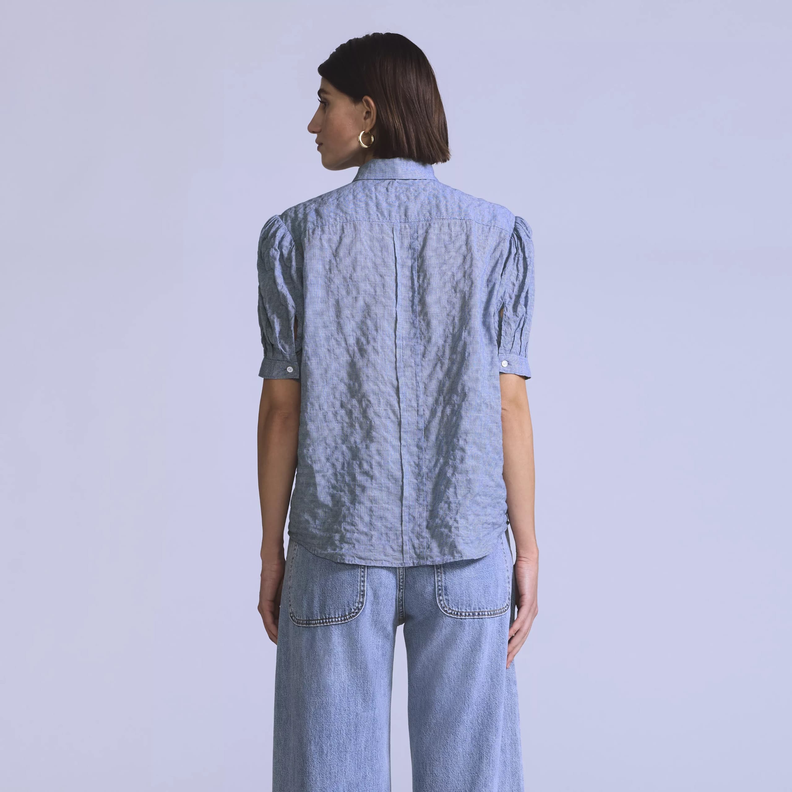 Blue Tab Weekend Shirt - Mini Plaid - M - Thumbnail 3