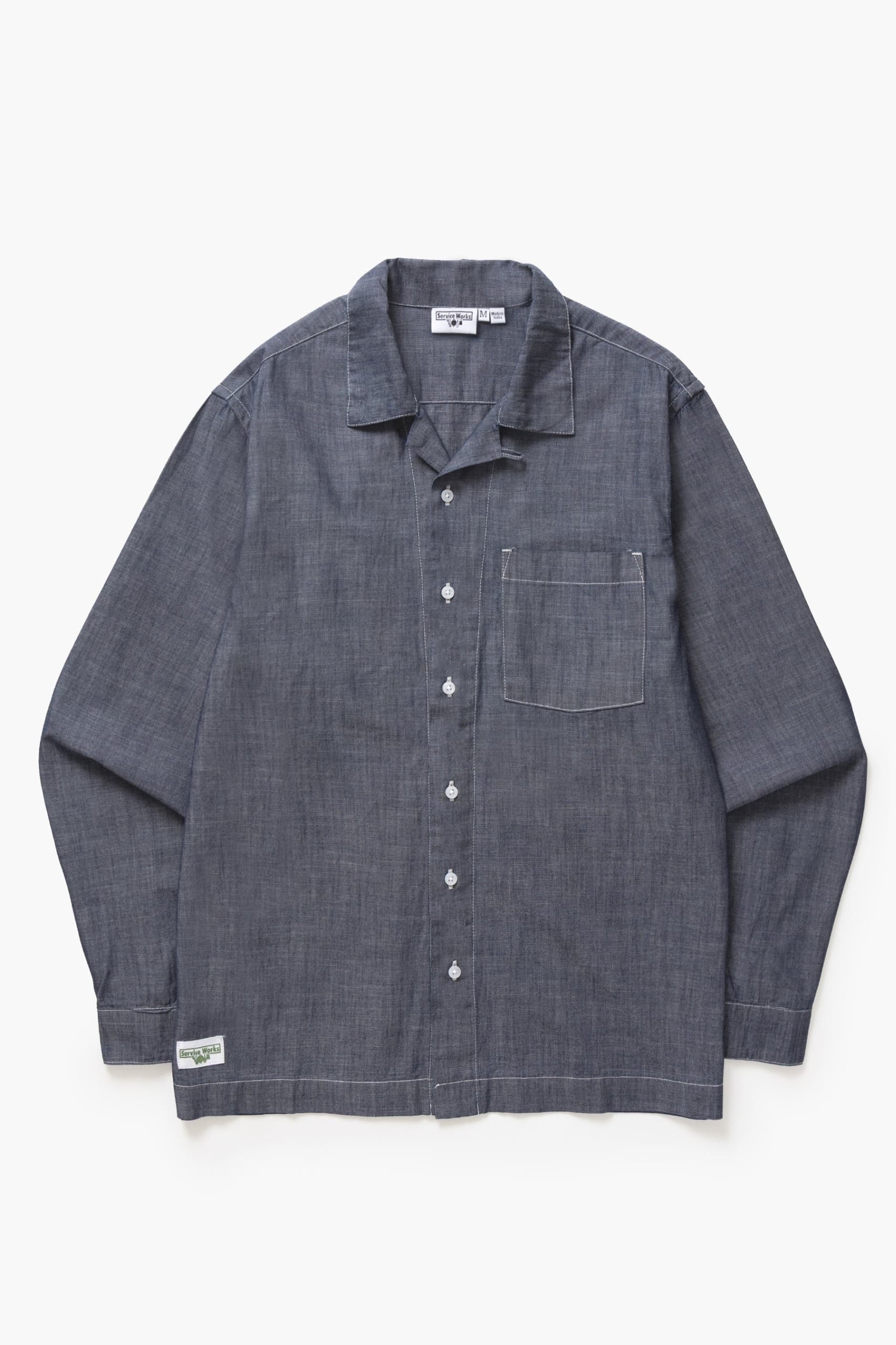 Chambray Resort Shirt - Light Chambray, M - Thumbnail 2