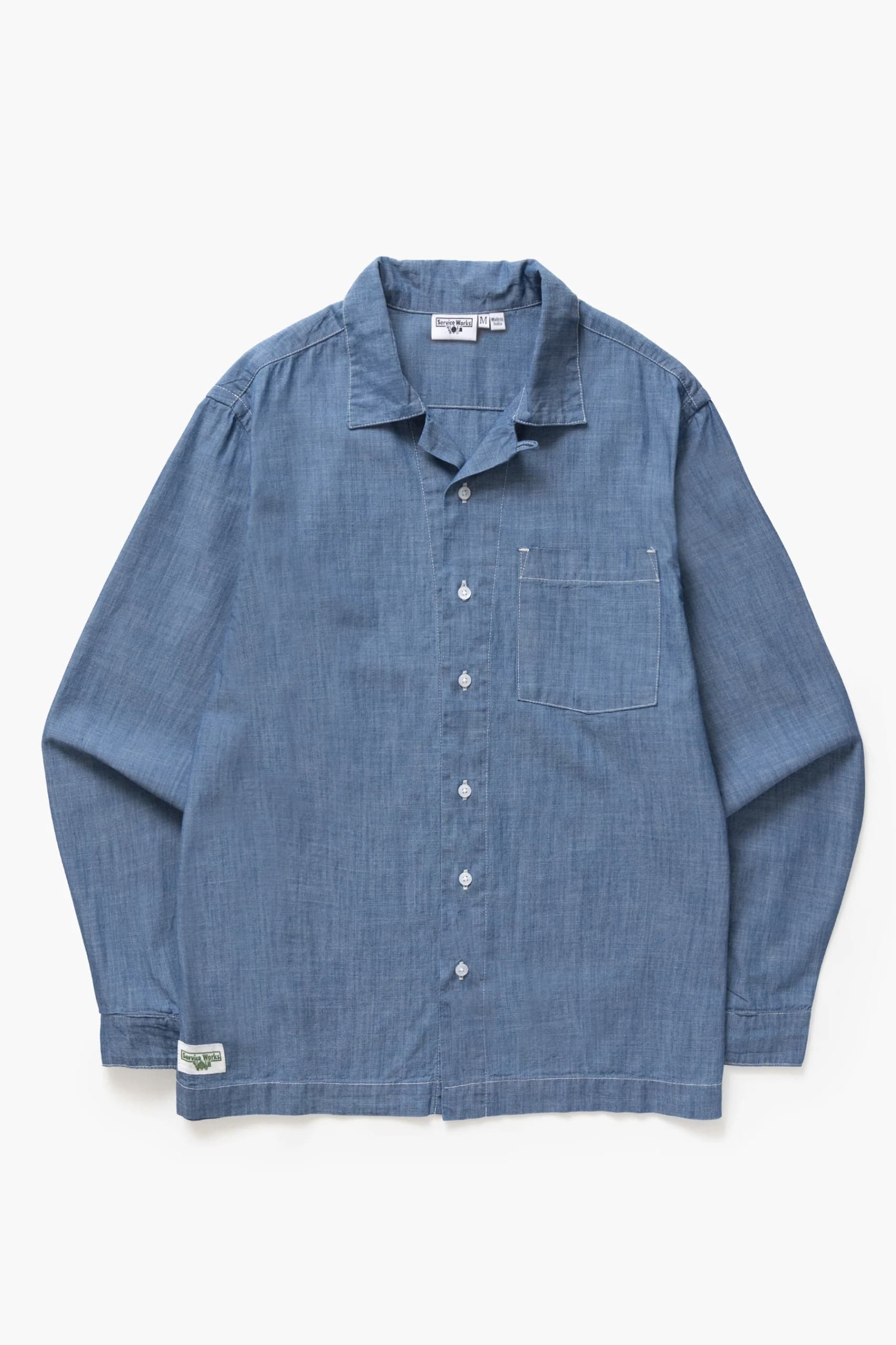 Chambray Resort Shirt - Dark Chambray, S - Thumbnail 2