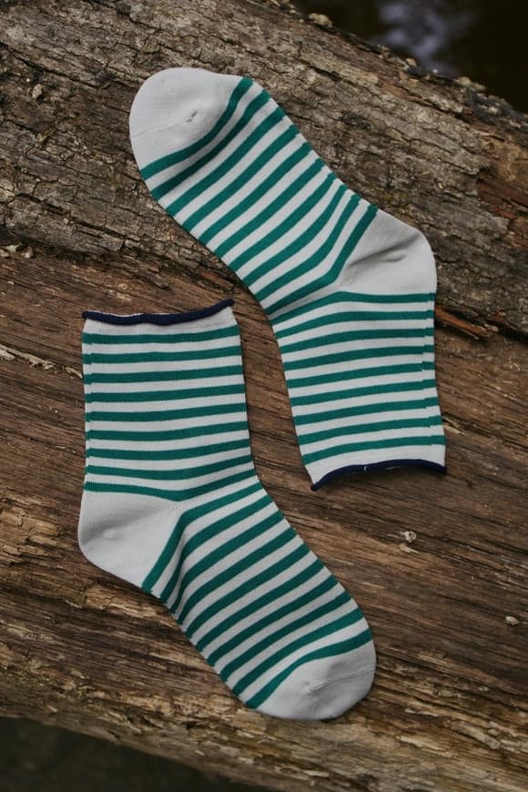 Beaten Path - Striped Quarter Sock - Thumbnail 2