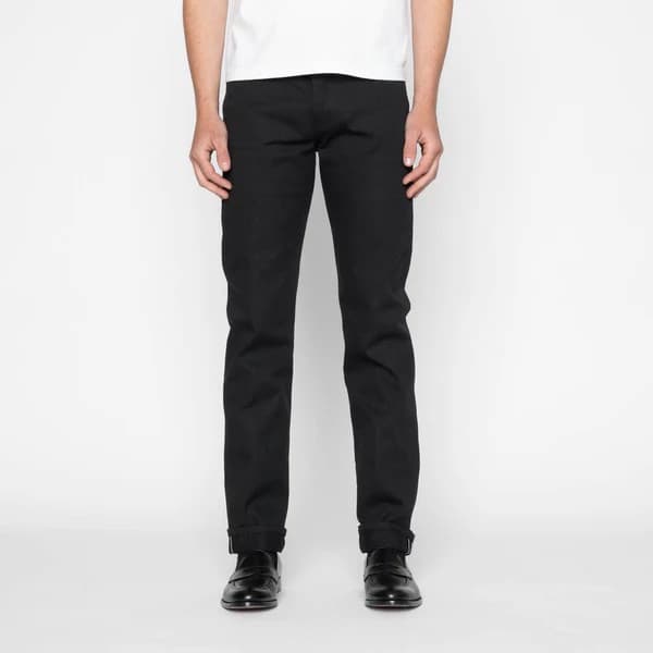 Weird Guy - Selvedge Slacks Black - 38 - Thumbnail 2
