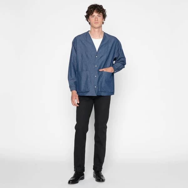 Weird Guy - Selvedge Slacks Black - 38 - Thumbnail 6