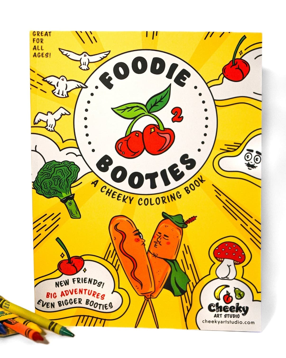 foodie booties cheeky adult coloring books - Thumbnail 4