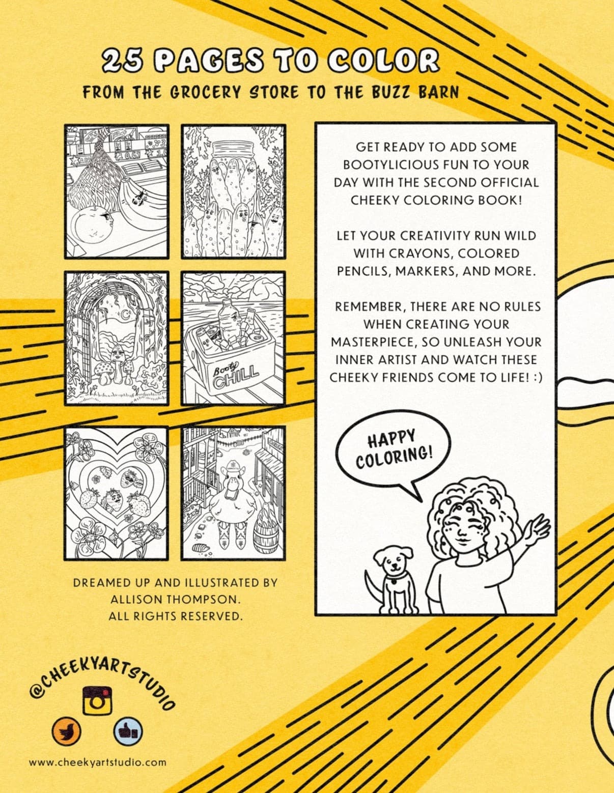 foodie booties cheeky adult coloring books - Thumbnail 6