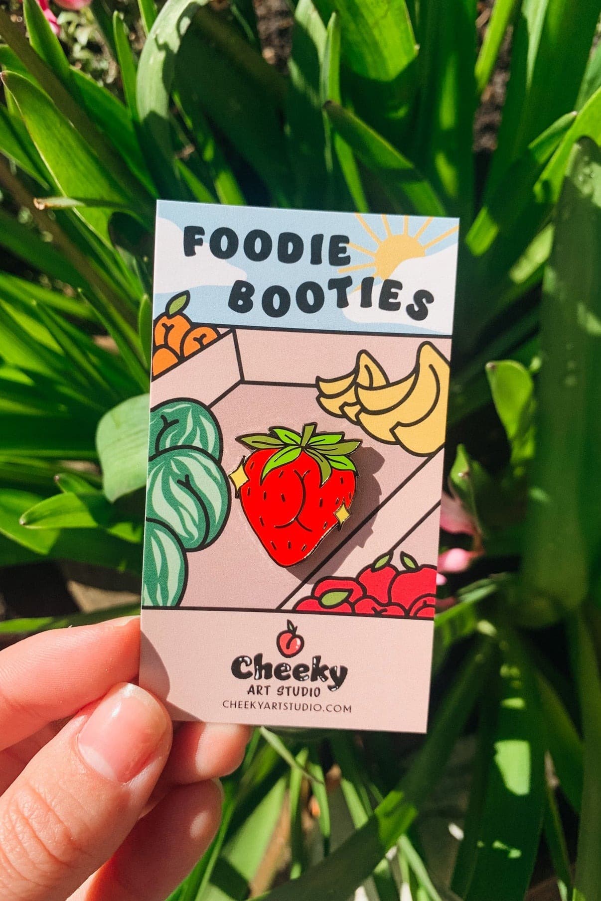 strawbooty enamel pin - Default - Thumbnail 2