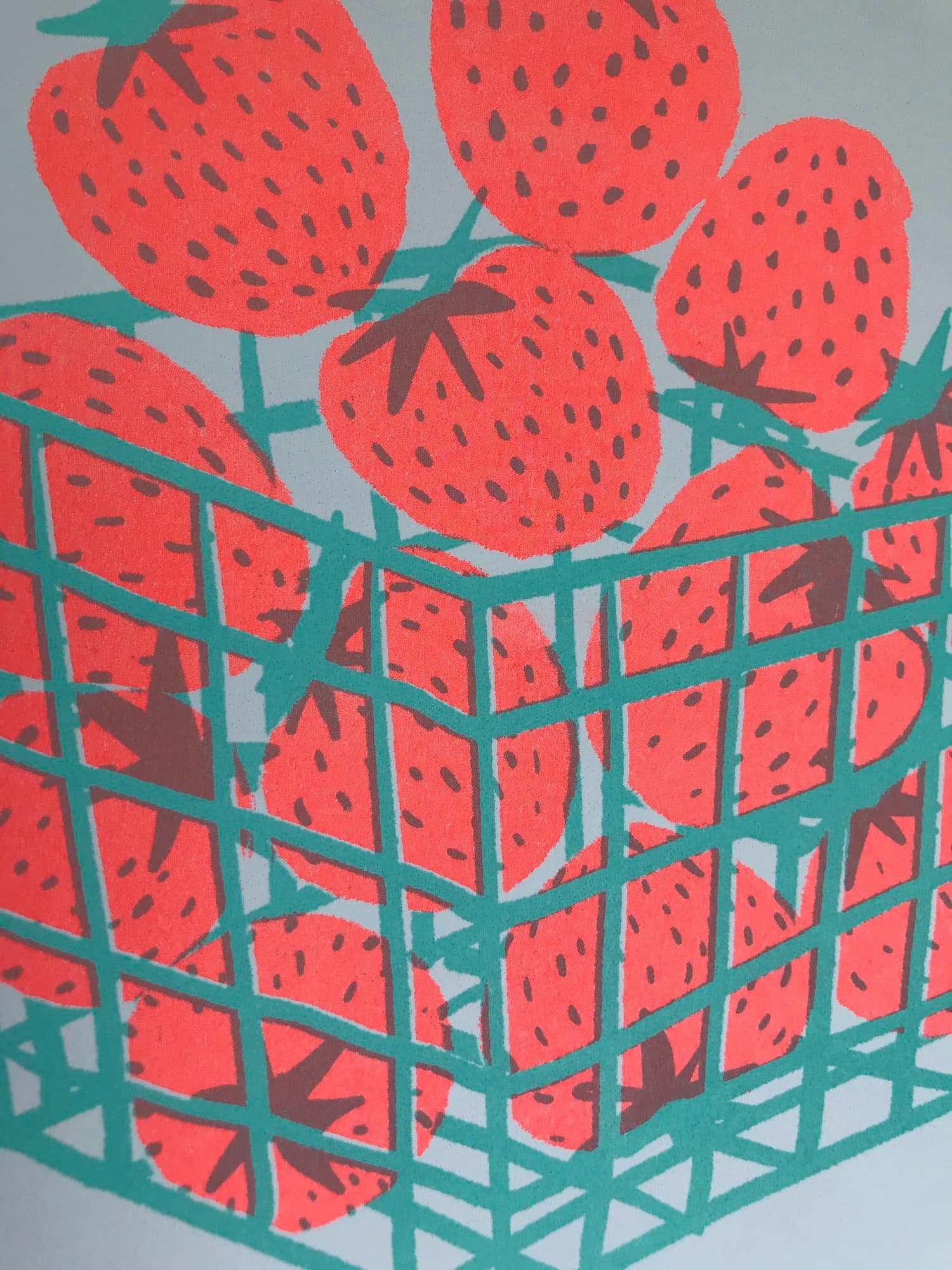 strawberry basket riso card - Default - Thumbnail 2