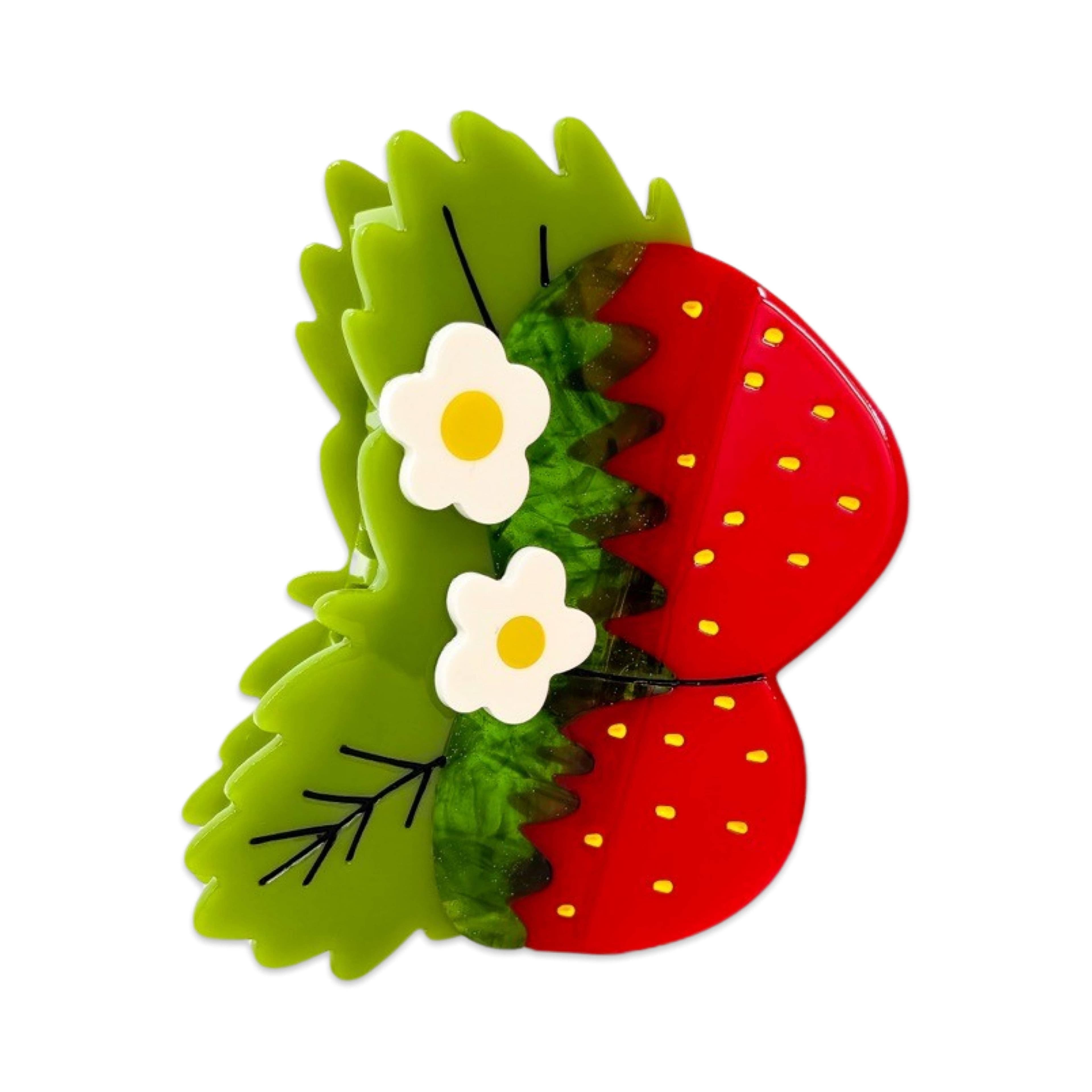 strawberries & flowers hair claw clip - Default - Thumbnail 10