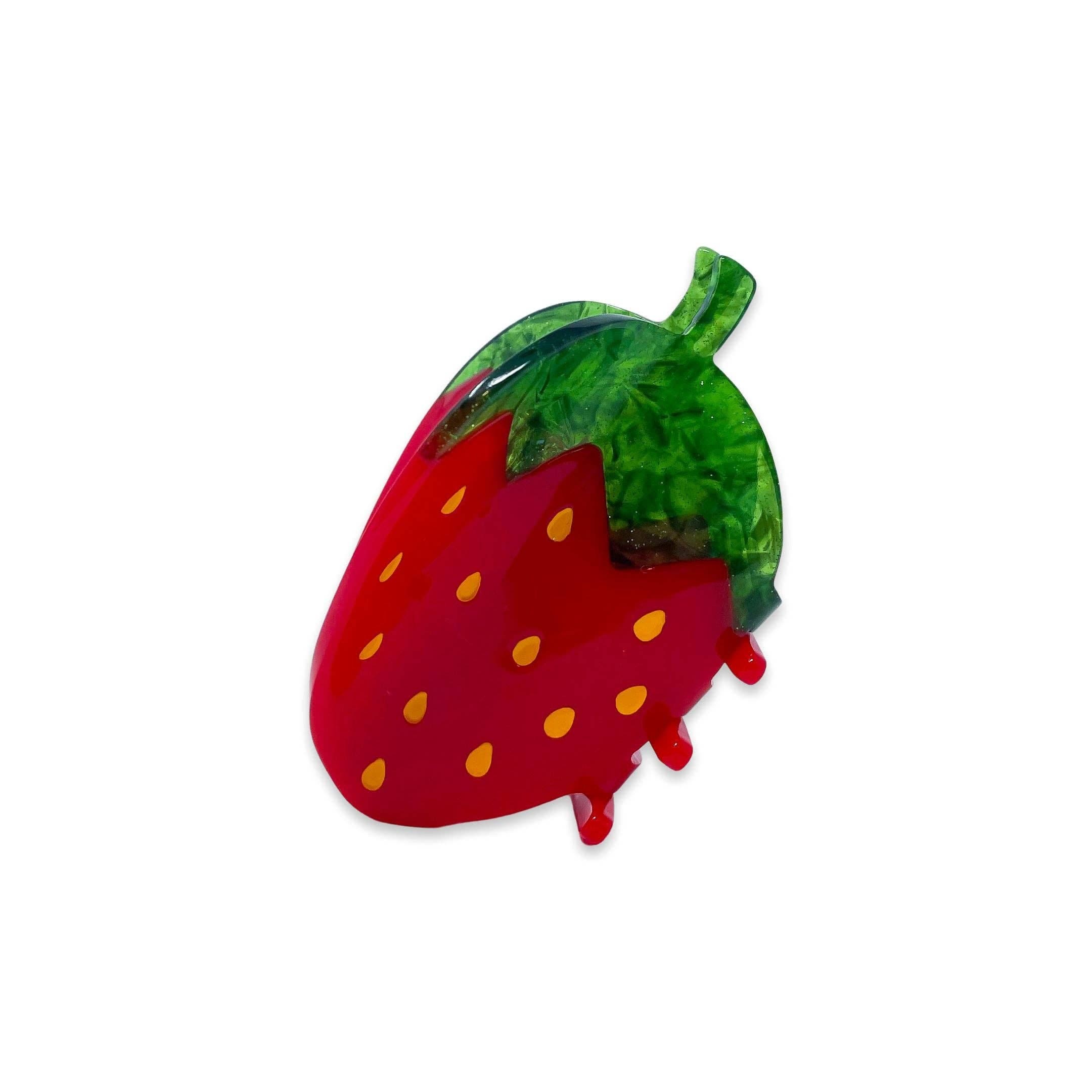 midi strawberry hair claw clip - Default - Thumbnail 4