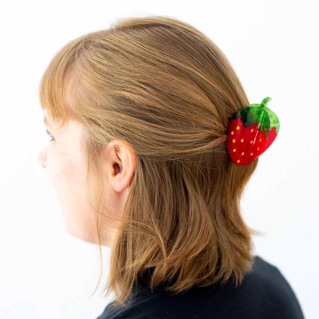 midi strawberry hair claw clip - Default - Thumbnail 2