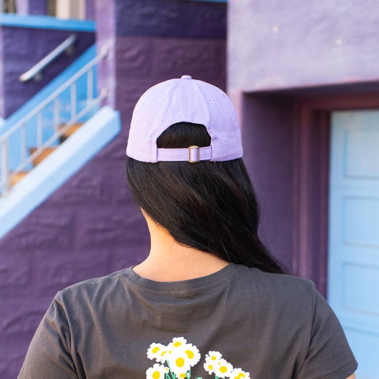 strawberry embroidered dad hat - Default - Thumbnail 3