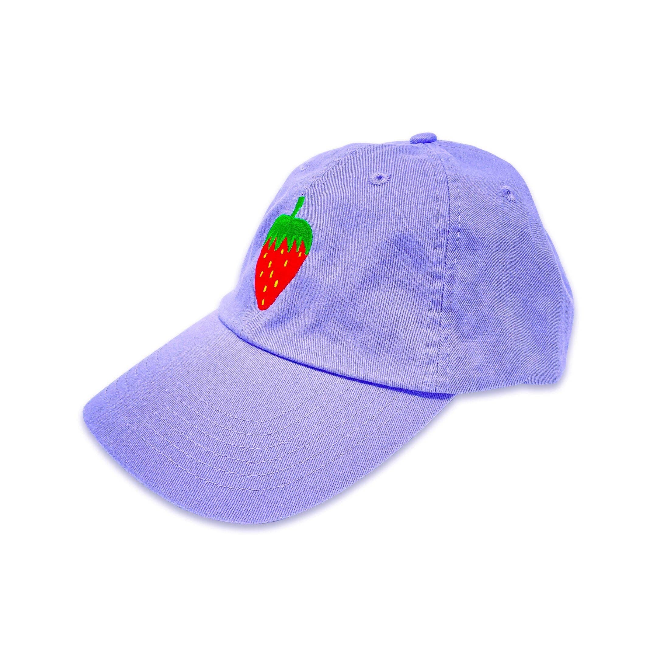 strawberry embroidered dad hat - Default - Thumbnail 4
