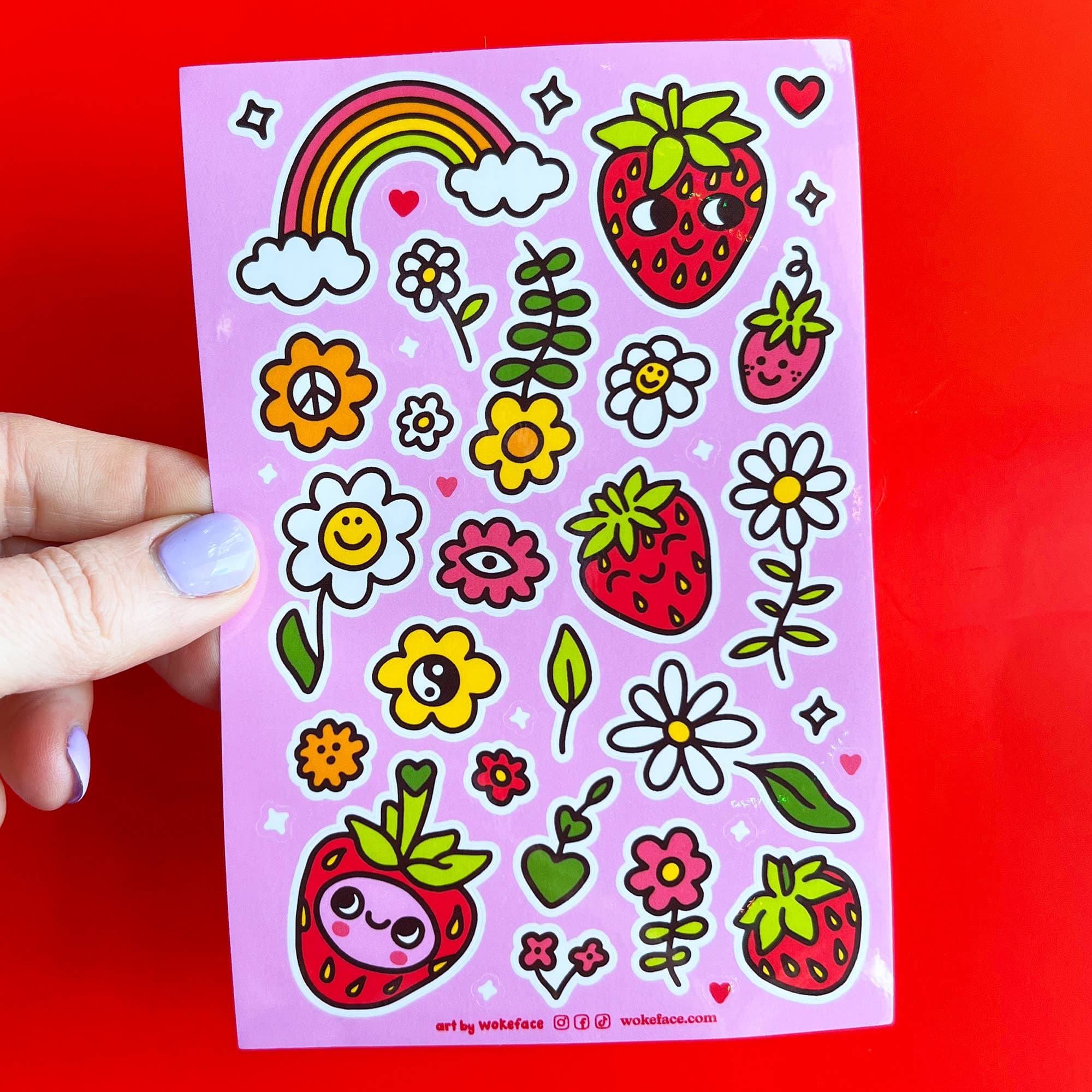 strawbebby sticker sheet - Default - Thumbnail 2