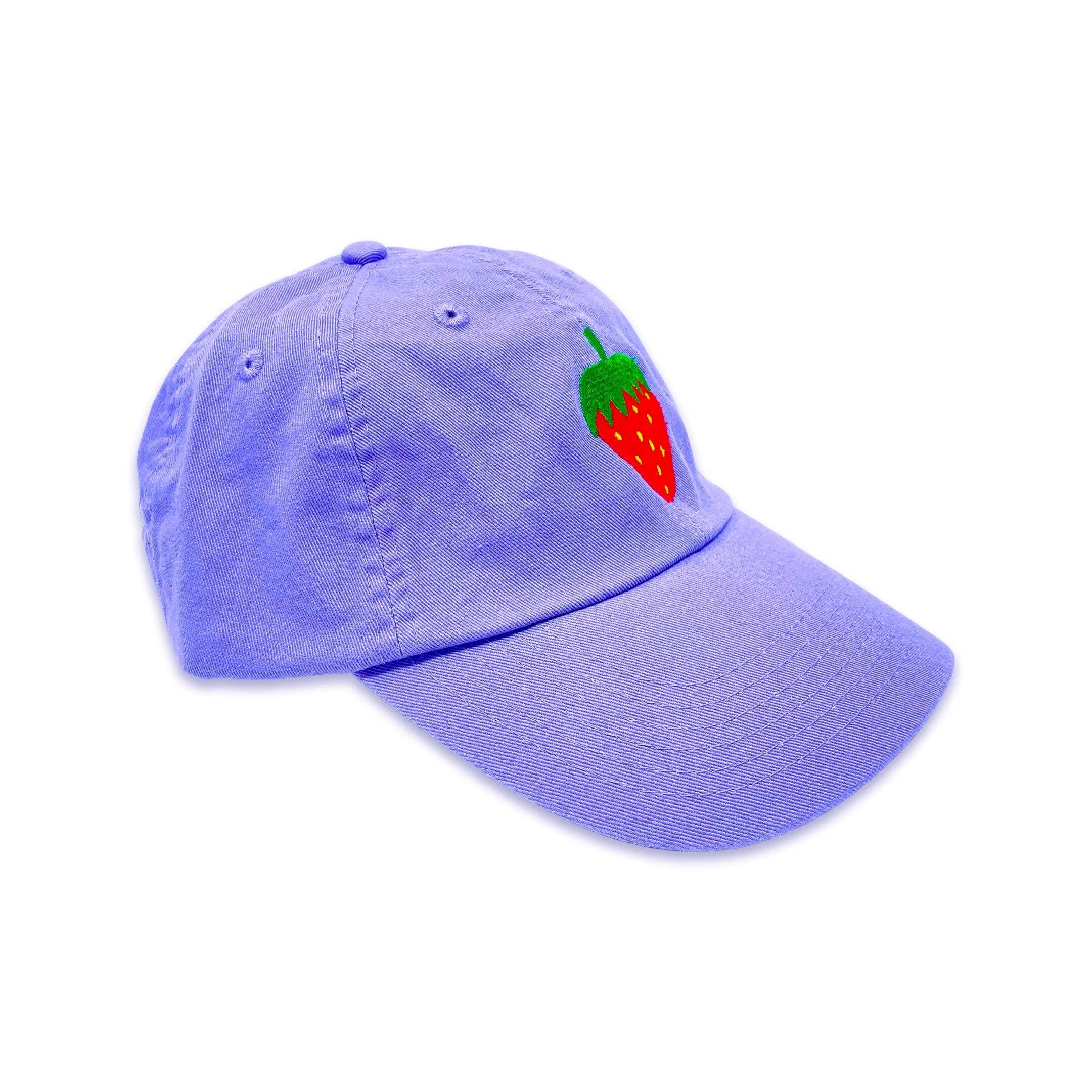 strawberry embroidered dad hat - Default - Thumbnail 5