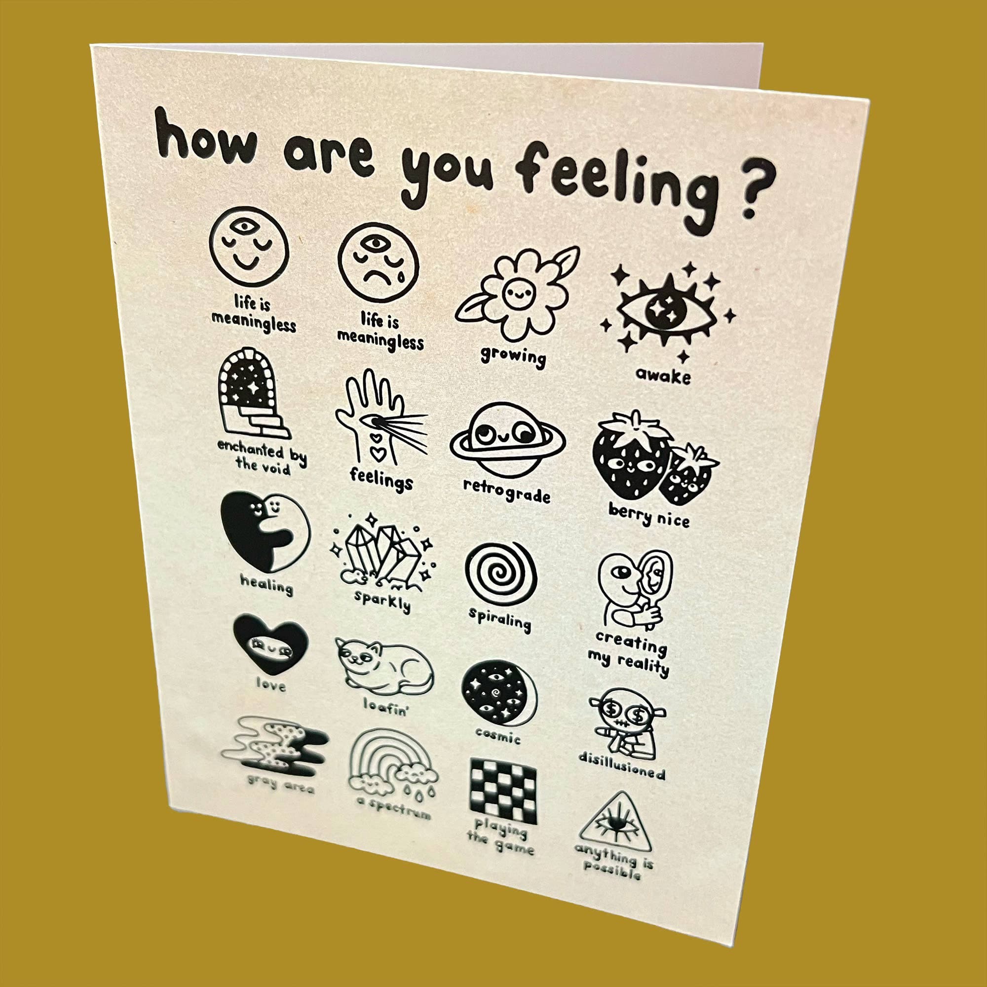 feelings chart greeting card - Default - Thumbnail 2