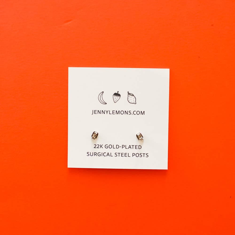 strawberry charm enamel earrings - Default - Thumbnail 5