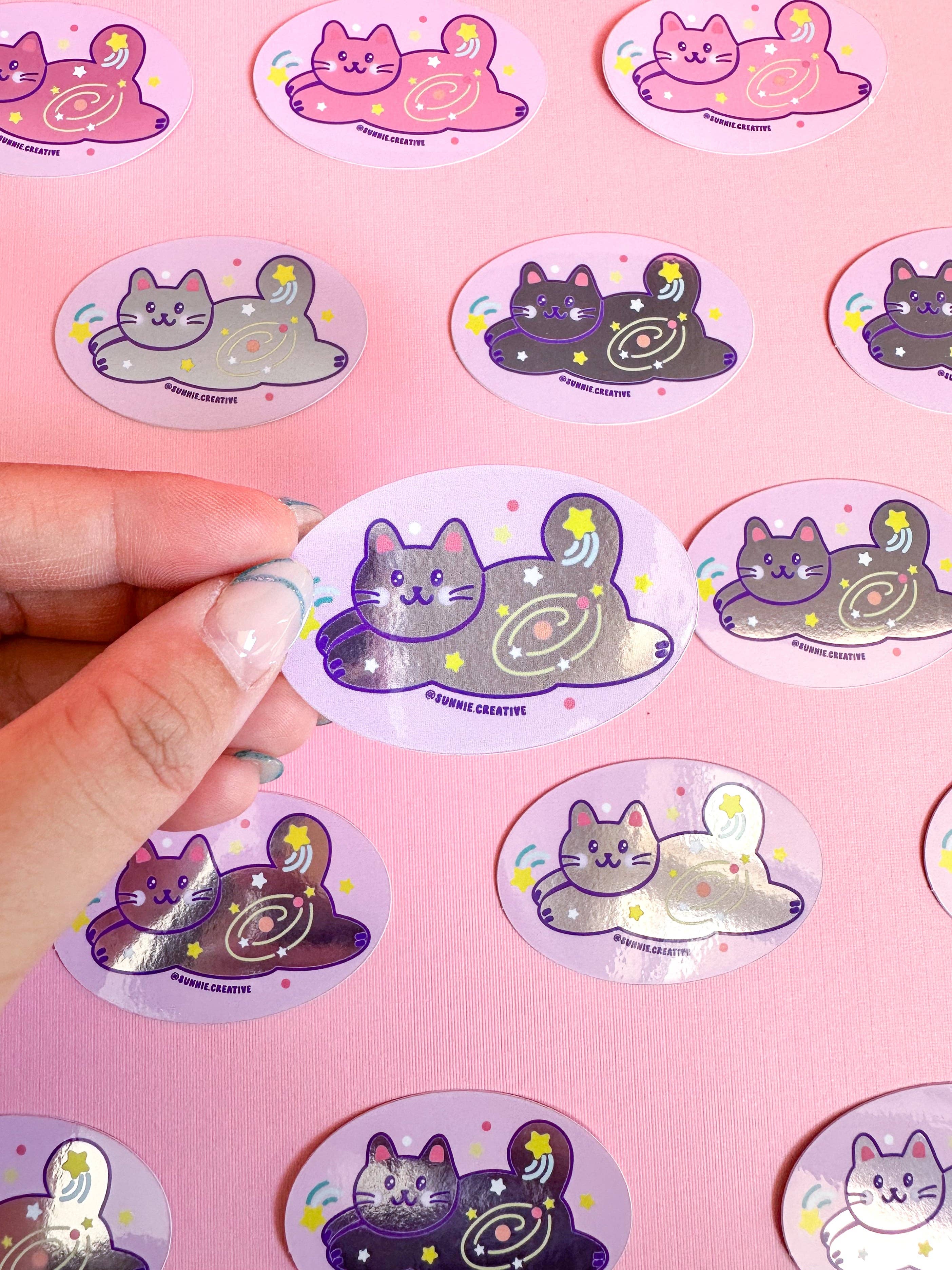 flying froggy cat sticker - Regular - Thumbnail 3