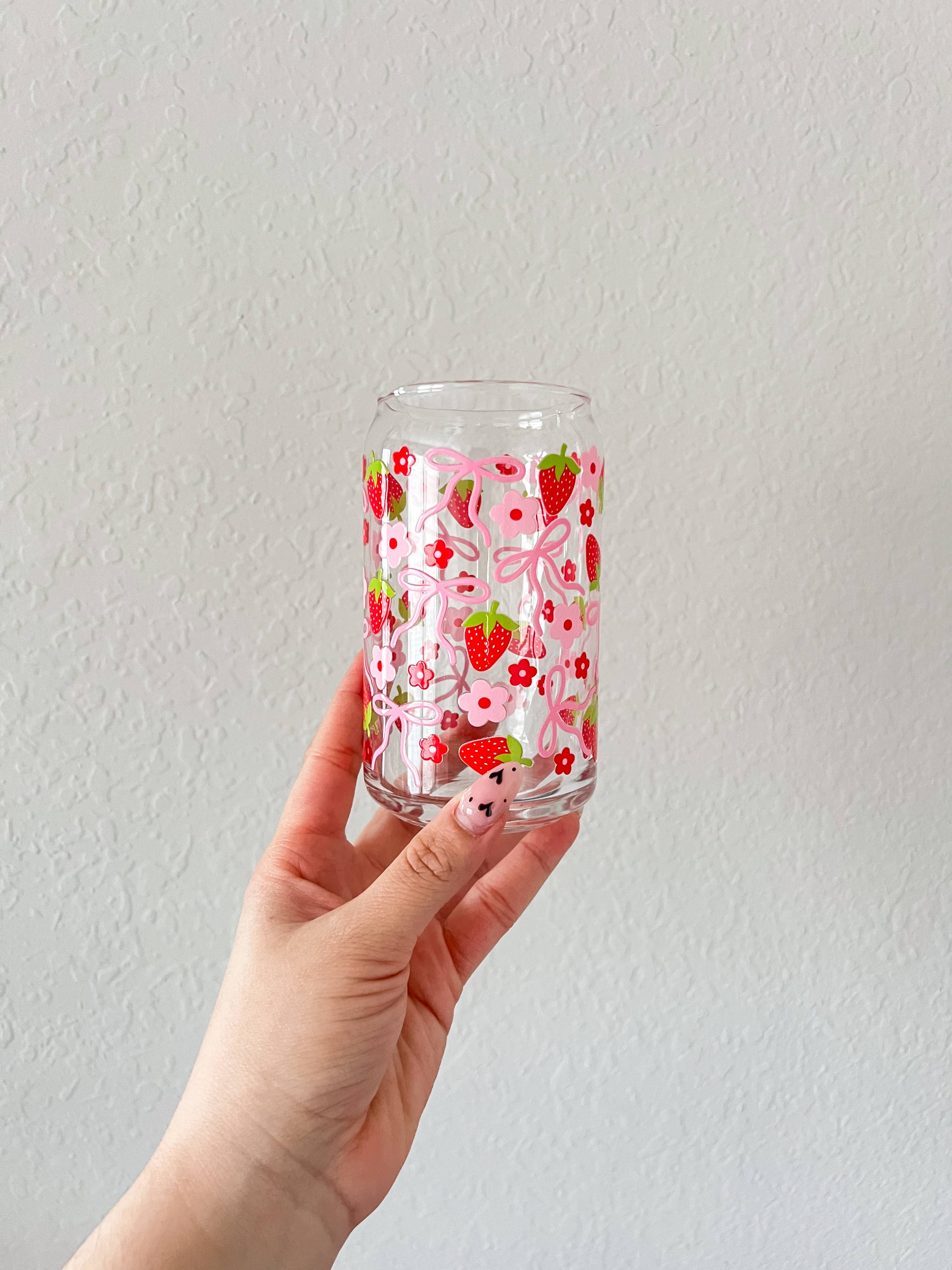 strawberry coquette glass cup - Default - Thumbnail 2
