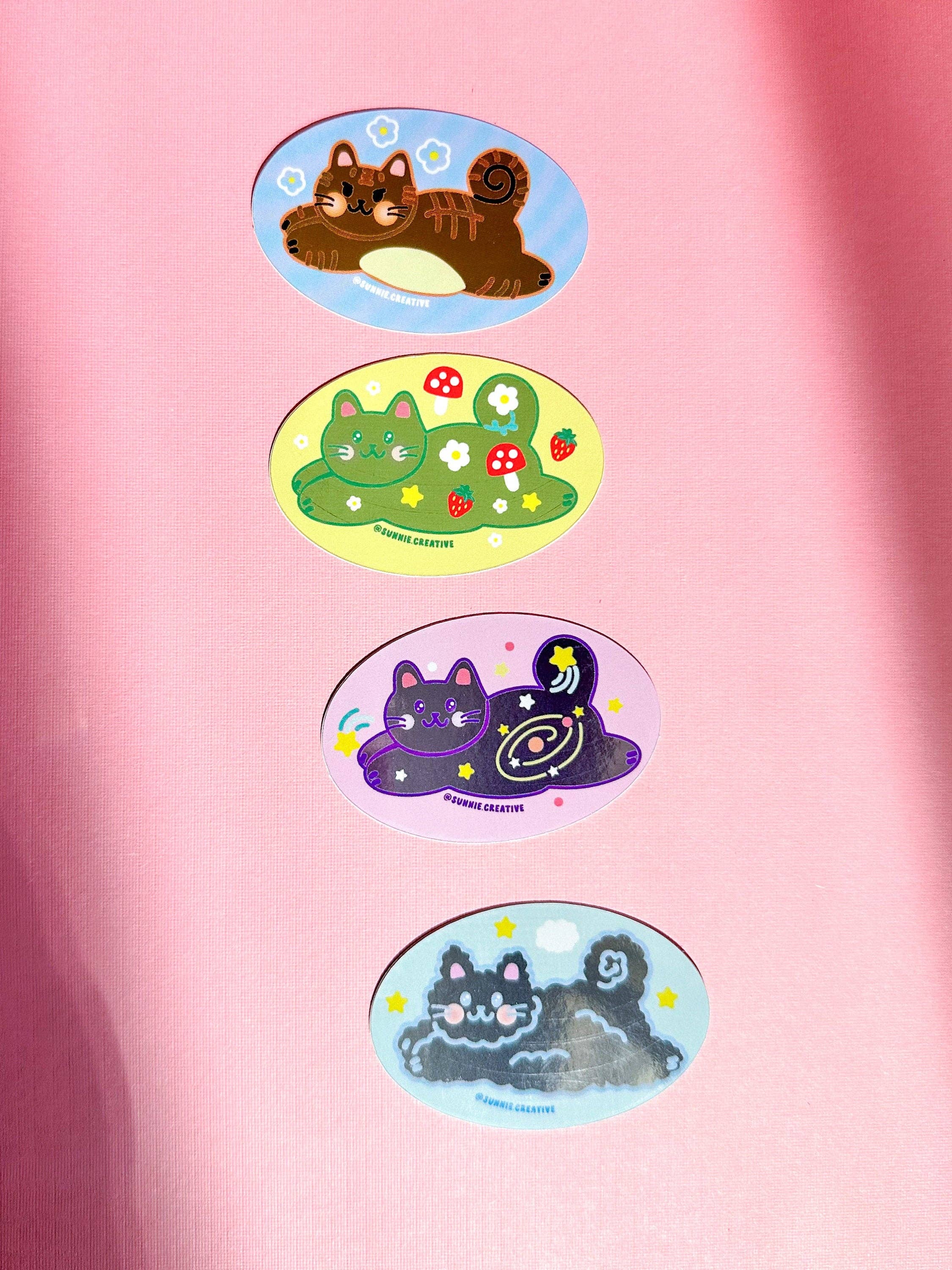 flying froggy cat sticker - Regular - Thumbnail 2