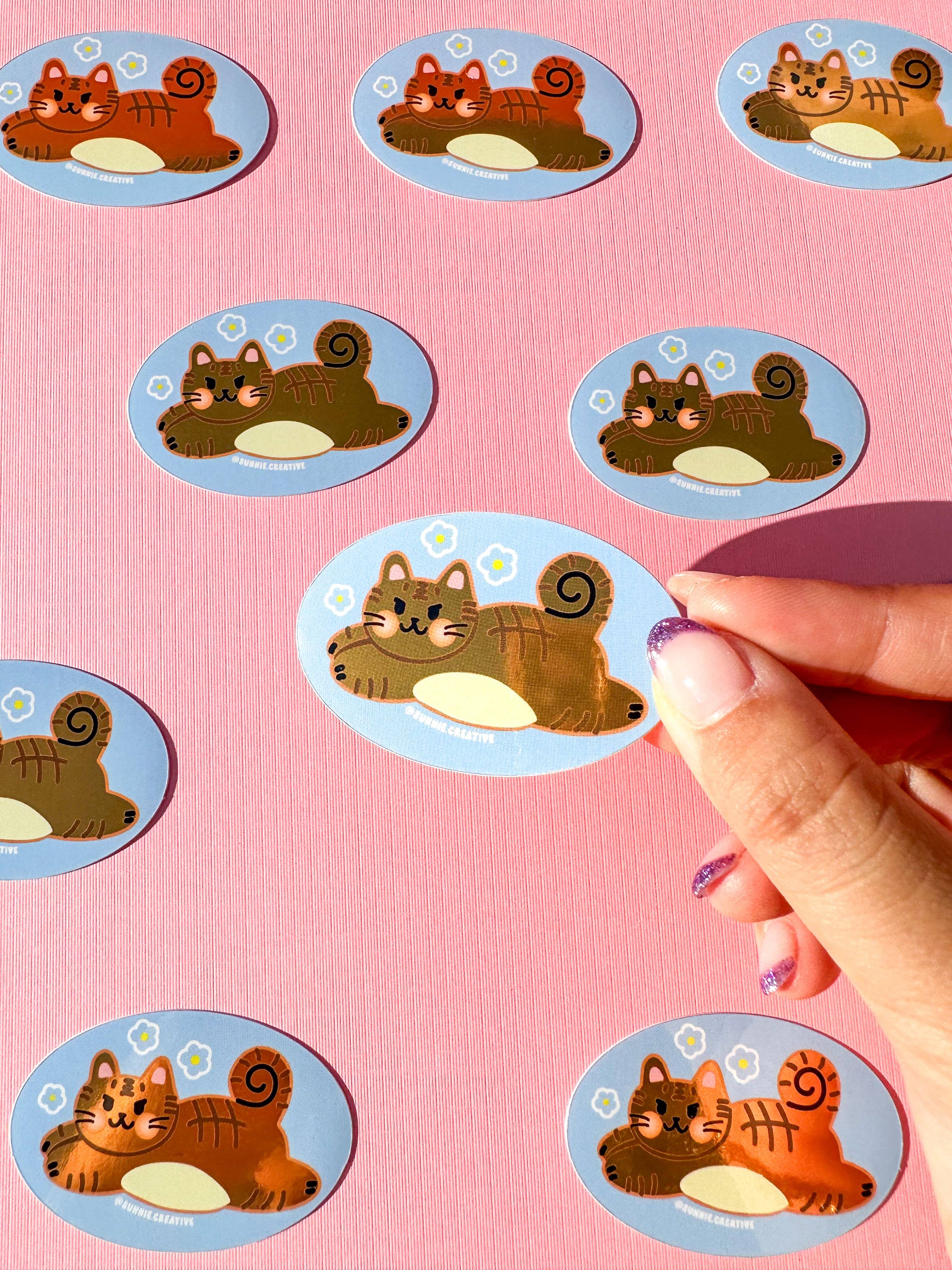 flying froggy cat sticker - Regular - Thumbnail 5