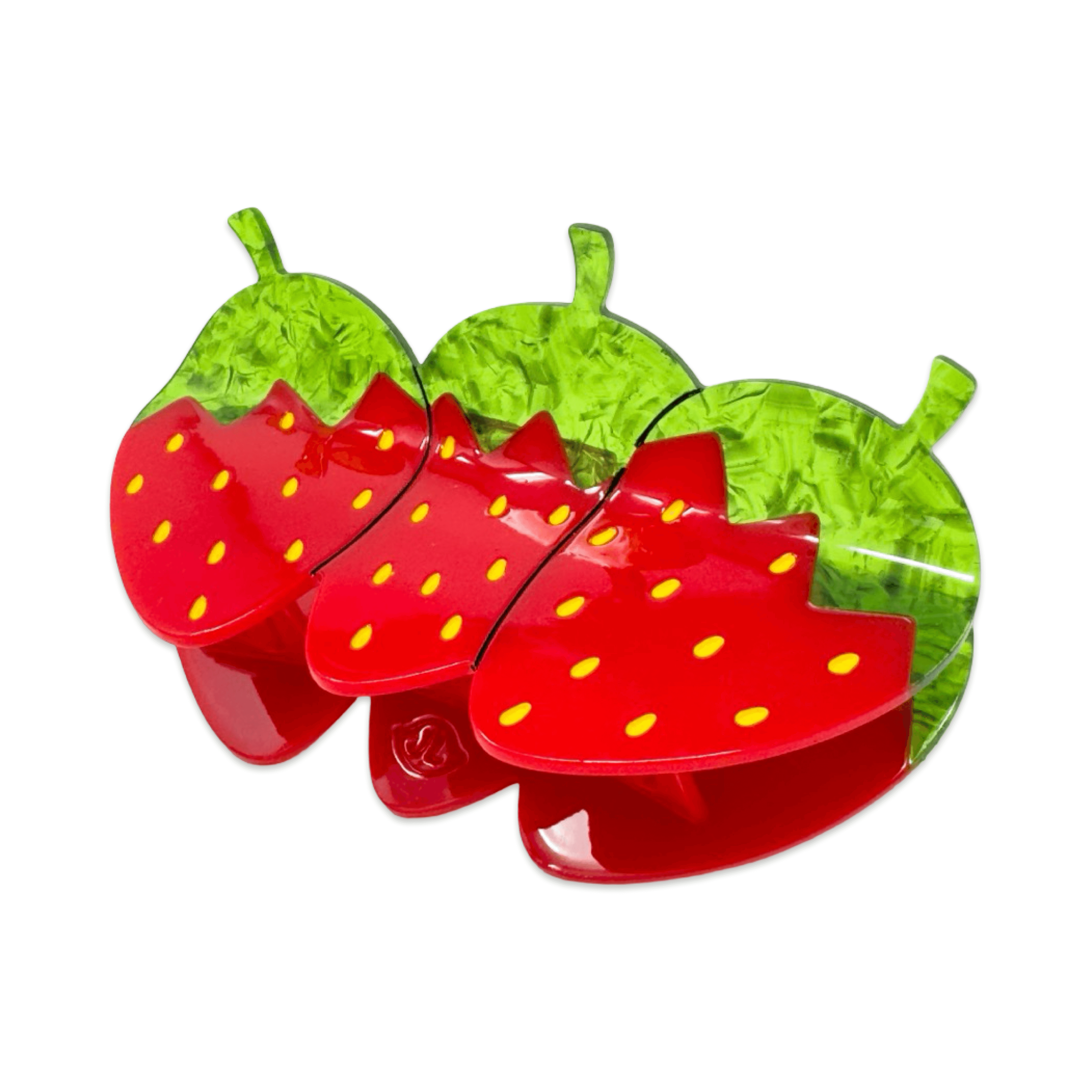 MEGA red strawberry hair claw clip - Regular - Thumbnail 4