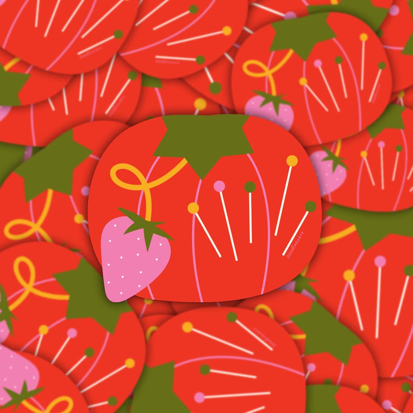 tomato pin cushion sticker - Regular - Thumbnail 3
