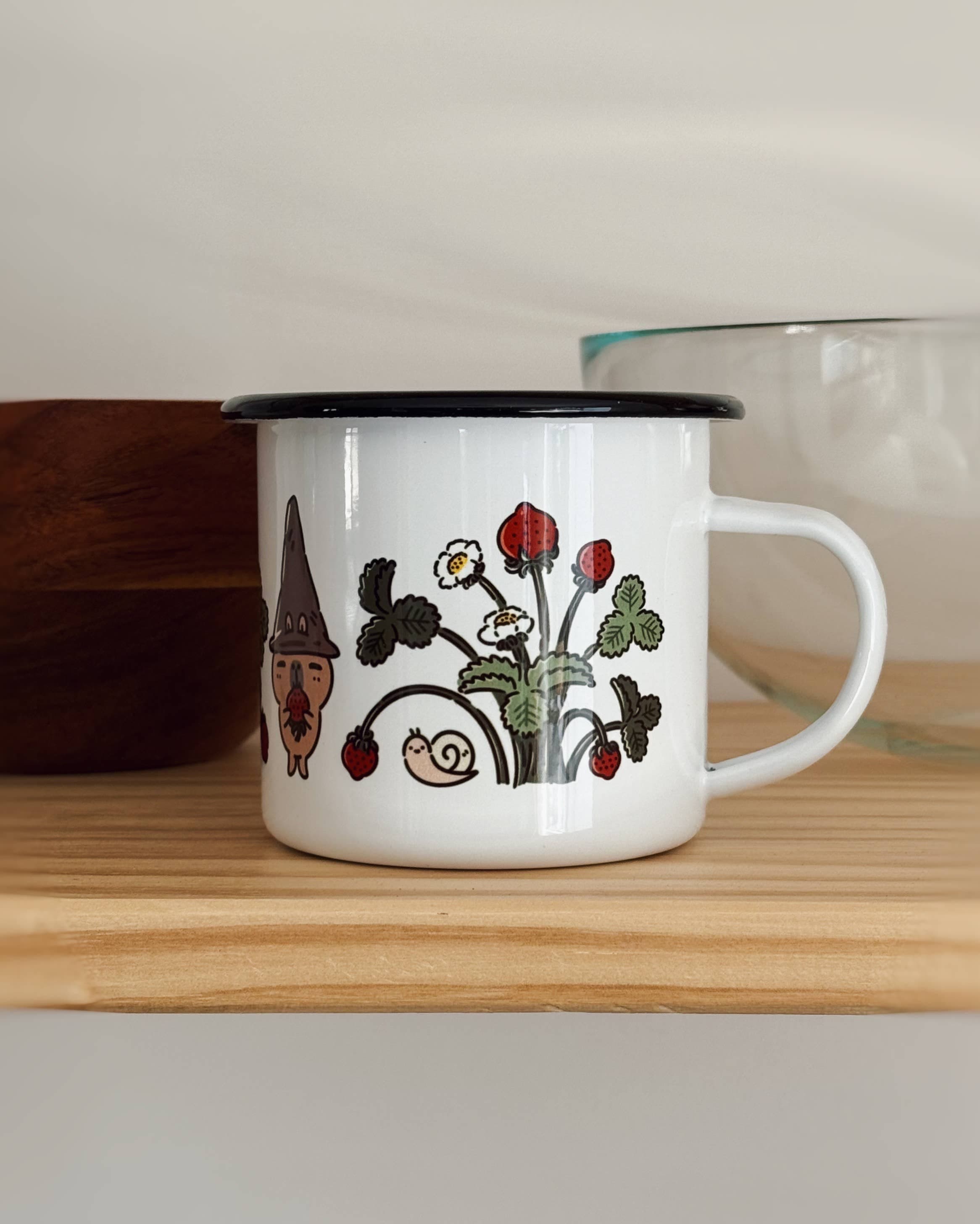 bubu & moonch strawberry season enamel mug - Regular - Thumbnail 10