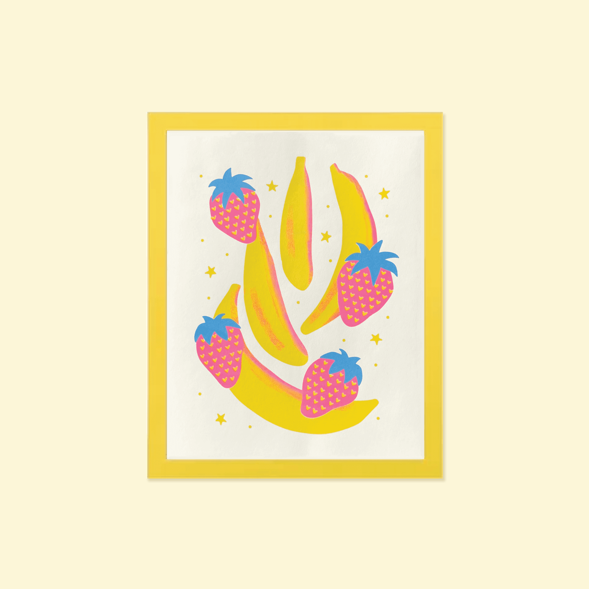 strawberry banana 11x14 riso print - Regular - Thumbnail 6